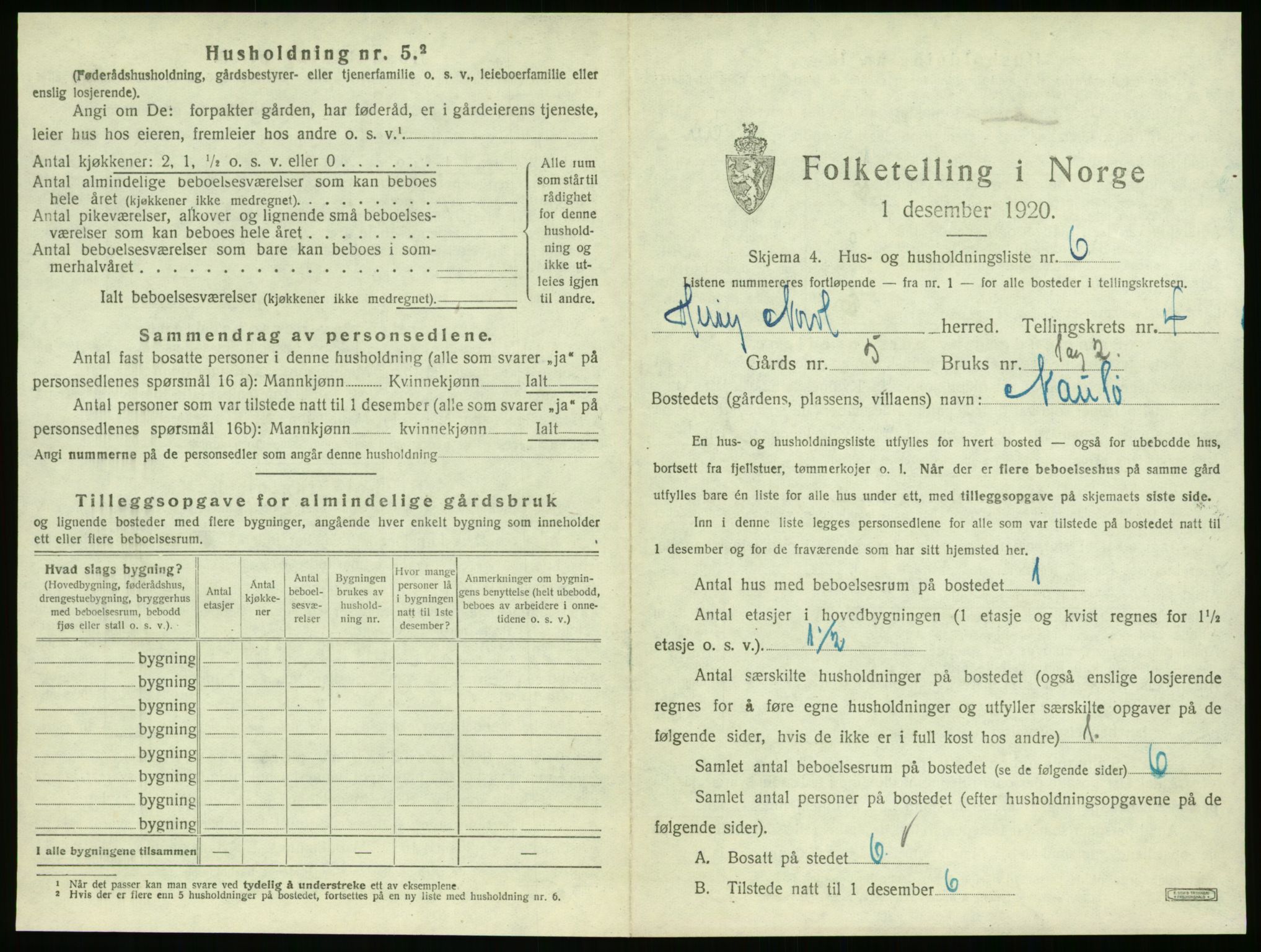 SAT, 1920 census for Herøy, 1920, p. 310