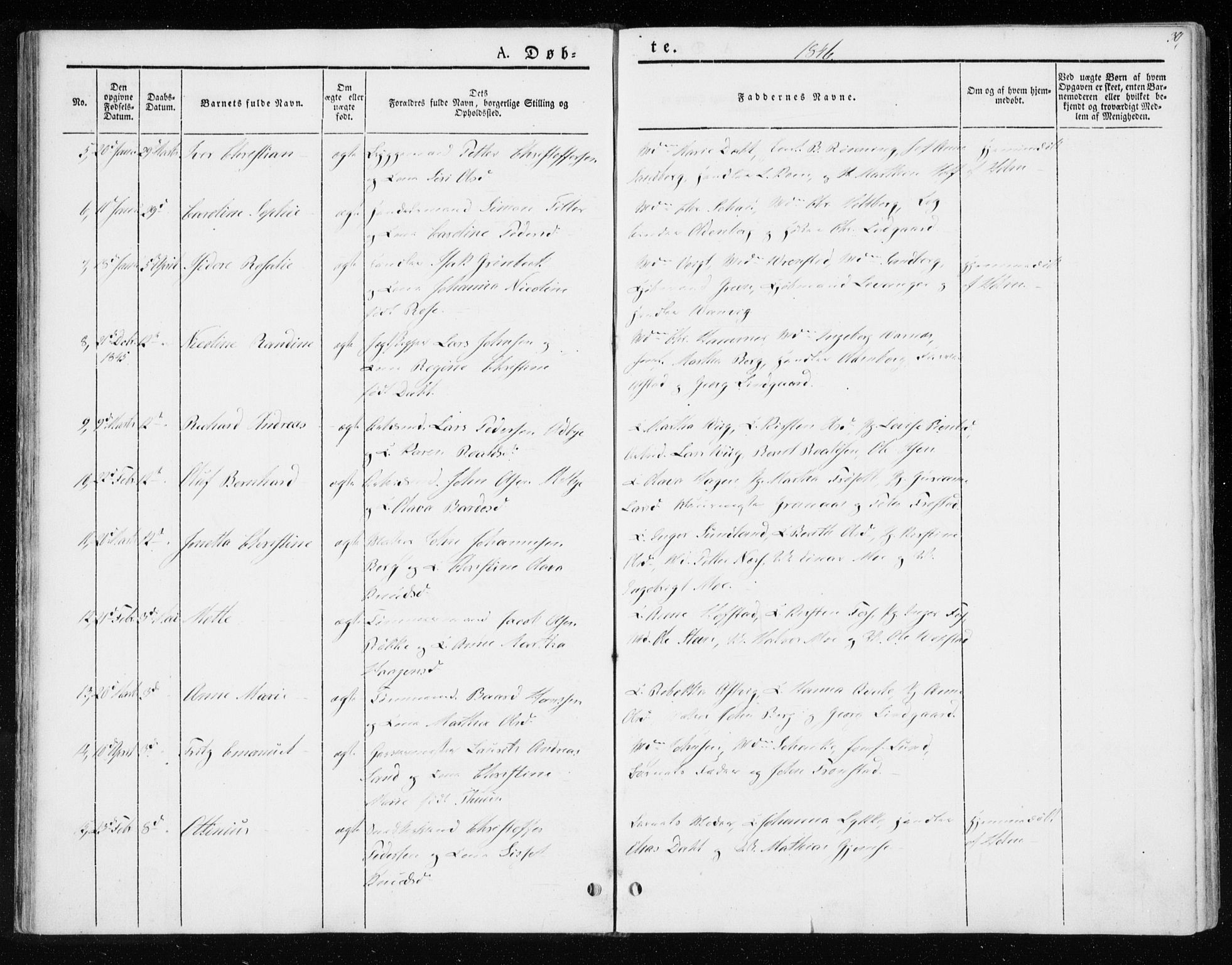 Ministerialprotokoller, klokkerbøker og fødselsregistre - Sør-Trøndelag, SAT/A-1456/604/L0183: Parish register (official) no. 604A04, 1841-1850, p. 30