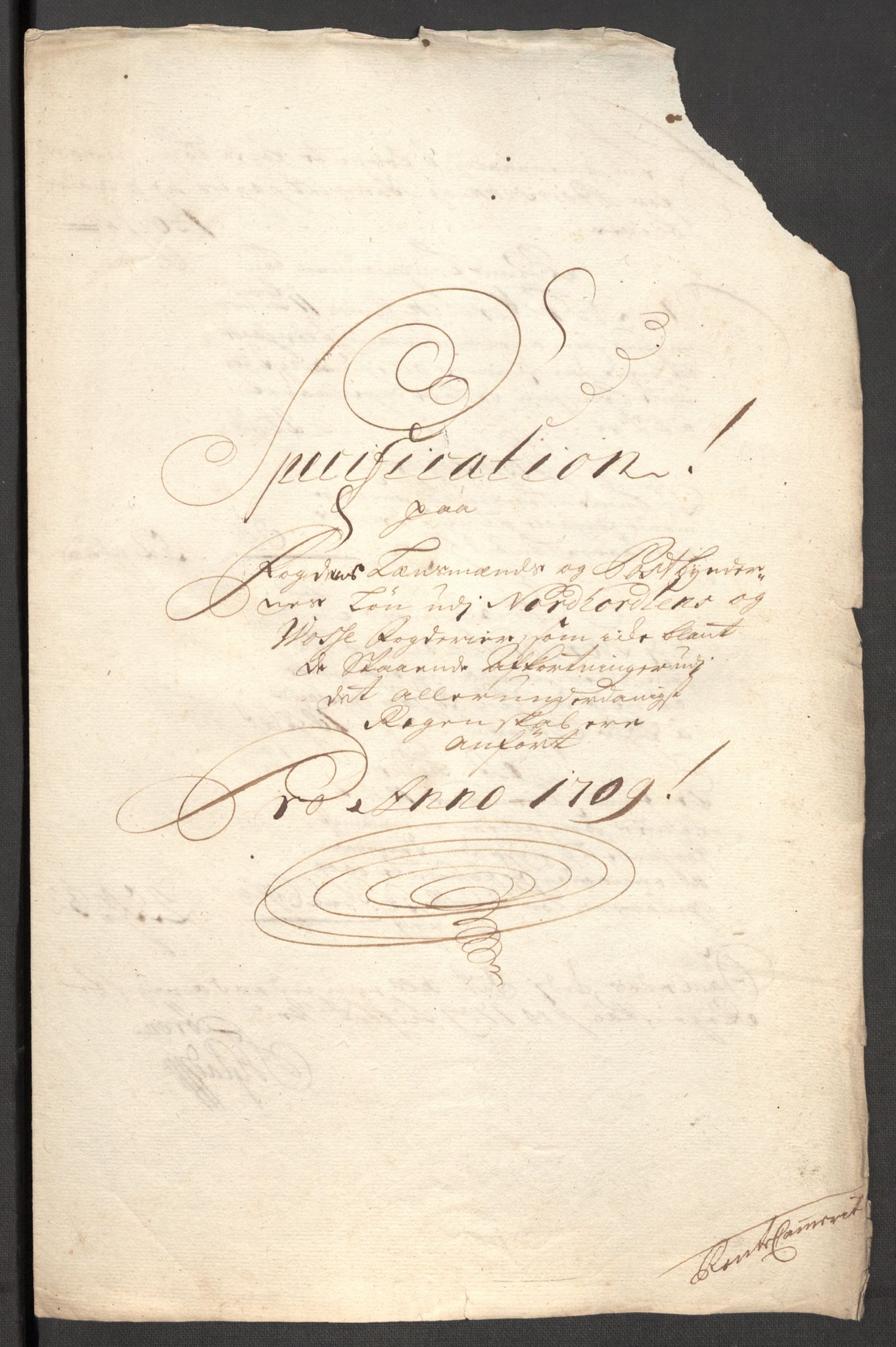 Rentekammeret inntil 1814, Reviderte regnskaper, Fogderegnskap, AV/RA-EA-4092/R51/L3190: Fogderegnskap Nordhordland og Voss, 1709, p. 238