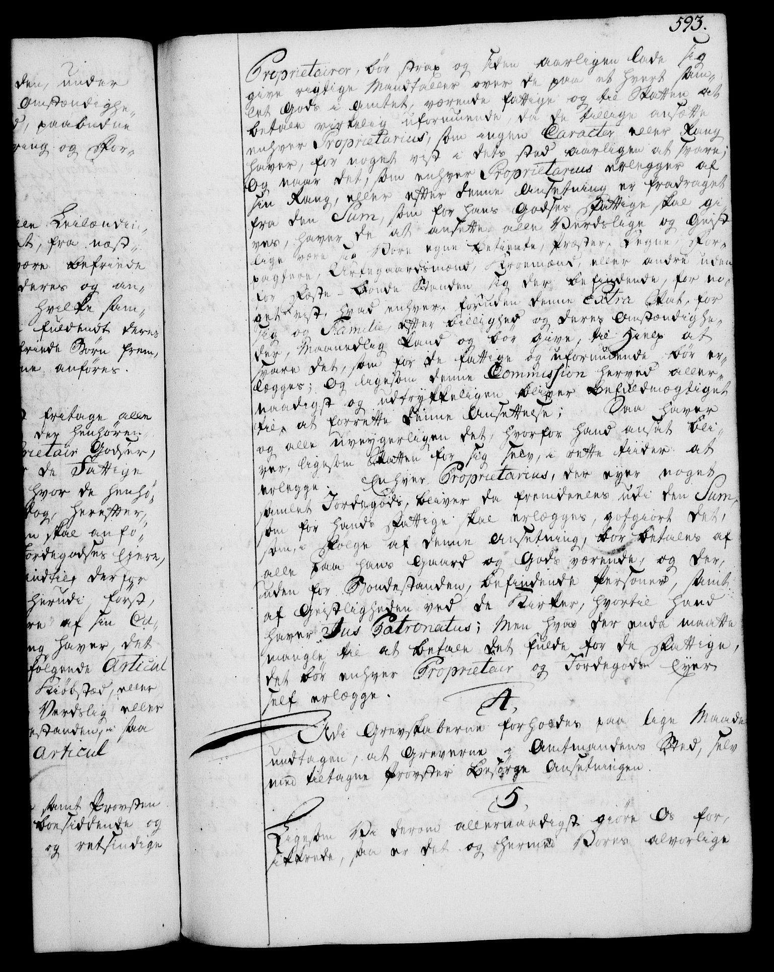 Rentekammeret, Kammerkanselliet, RA/EA-3111/G/Gg/Gga/L0007: Norsk ekspedisjonsprotokoll med register (merket RK 53.7), 1759-1768, p. 593