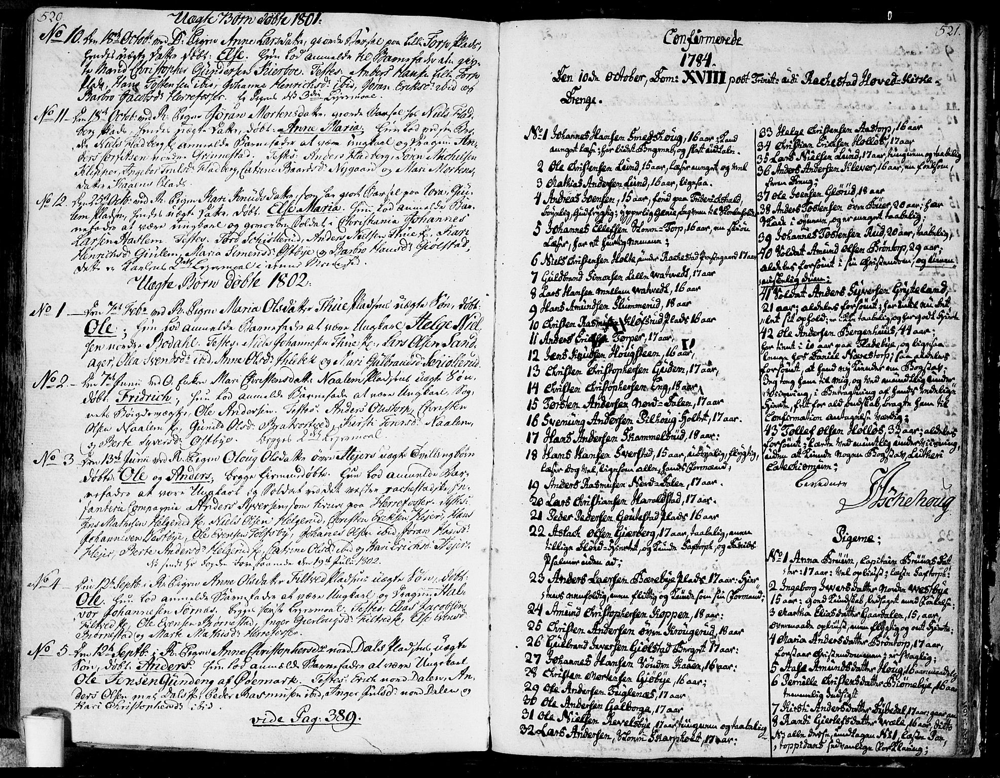 Rakkestad prestekontor Kirkebøker, SAO/A-2008/F/Fa/L0005: Parish register (official) no. I 5, 1784-1814, p. 520-521