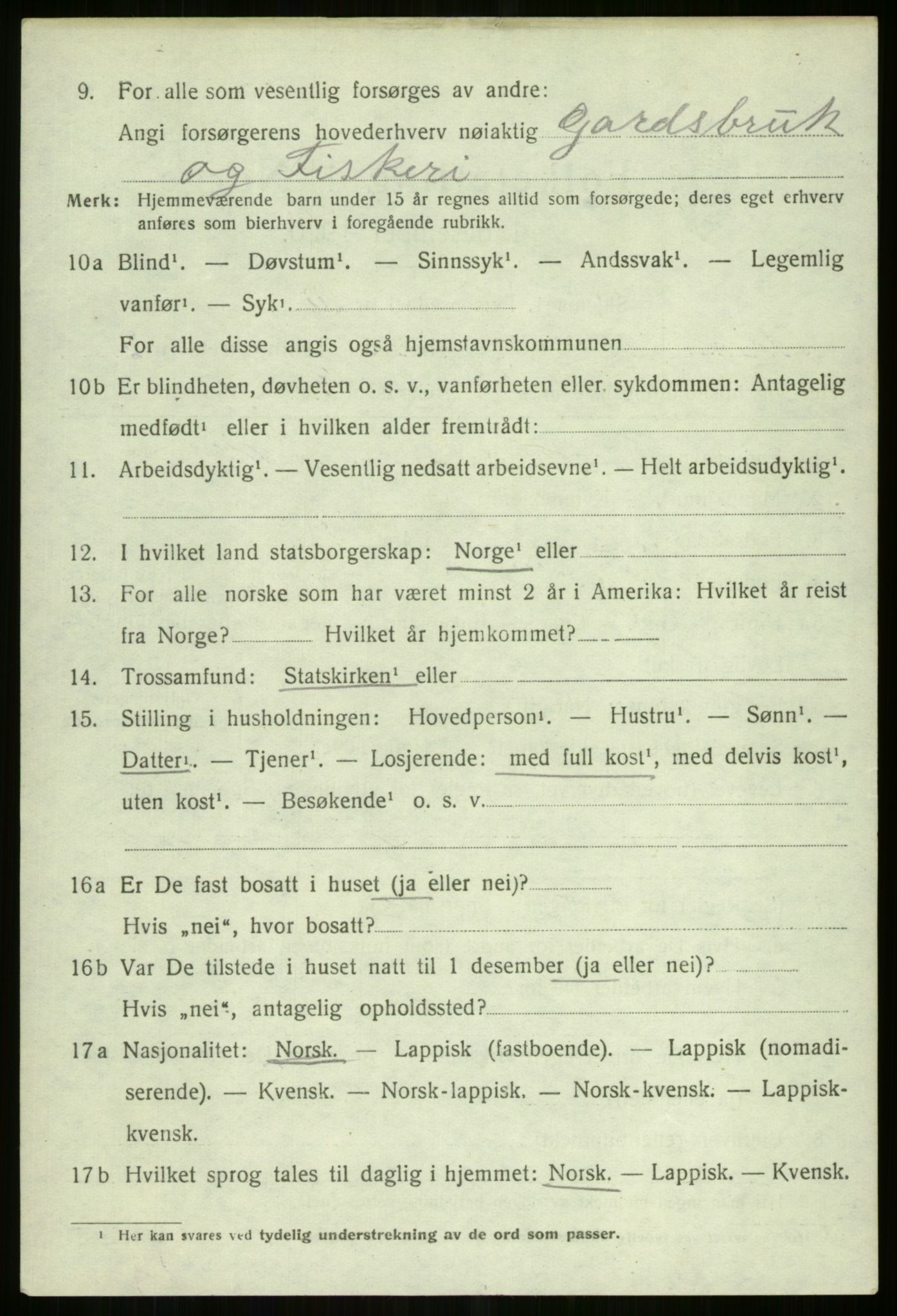 SATØ, 1920 census for Tromsøysund, 1920, p. 11261