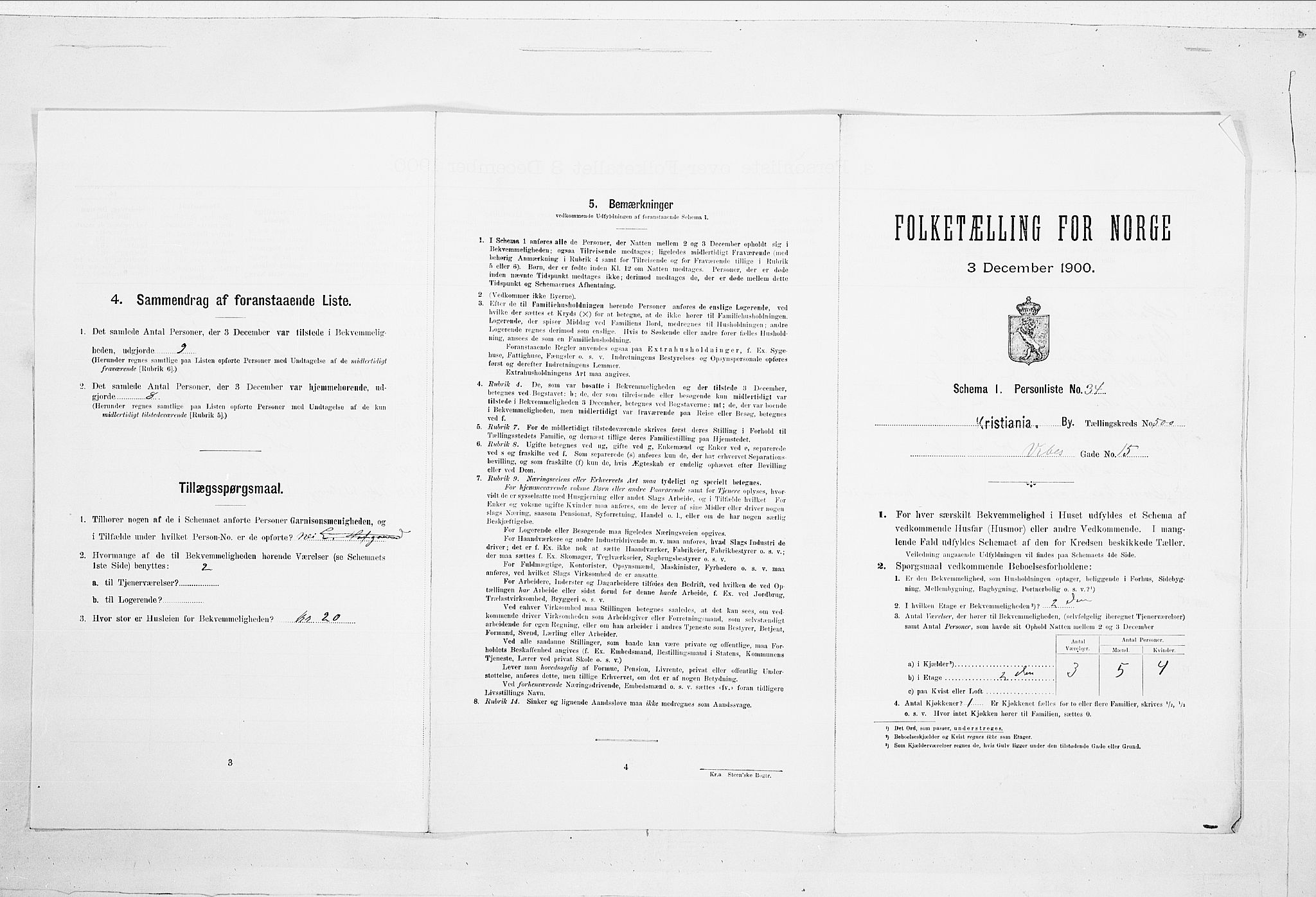 SAO, 1900 census for Kristiania, 1900, p. 112277