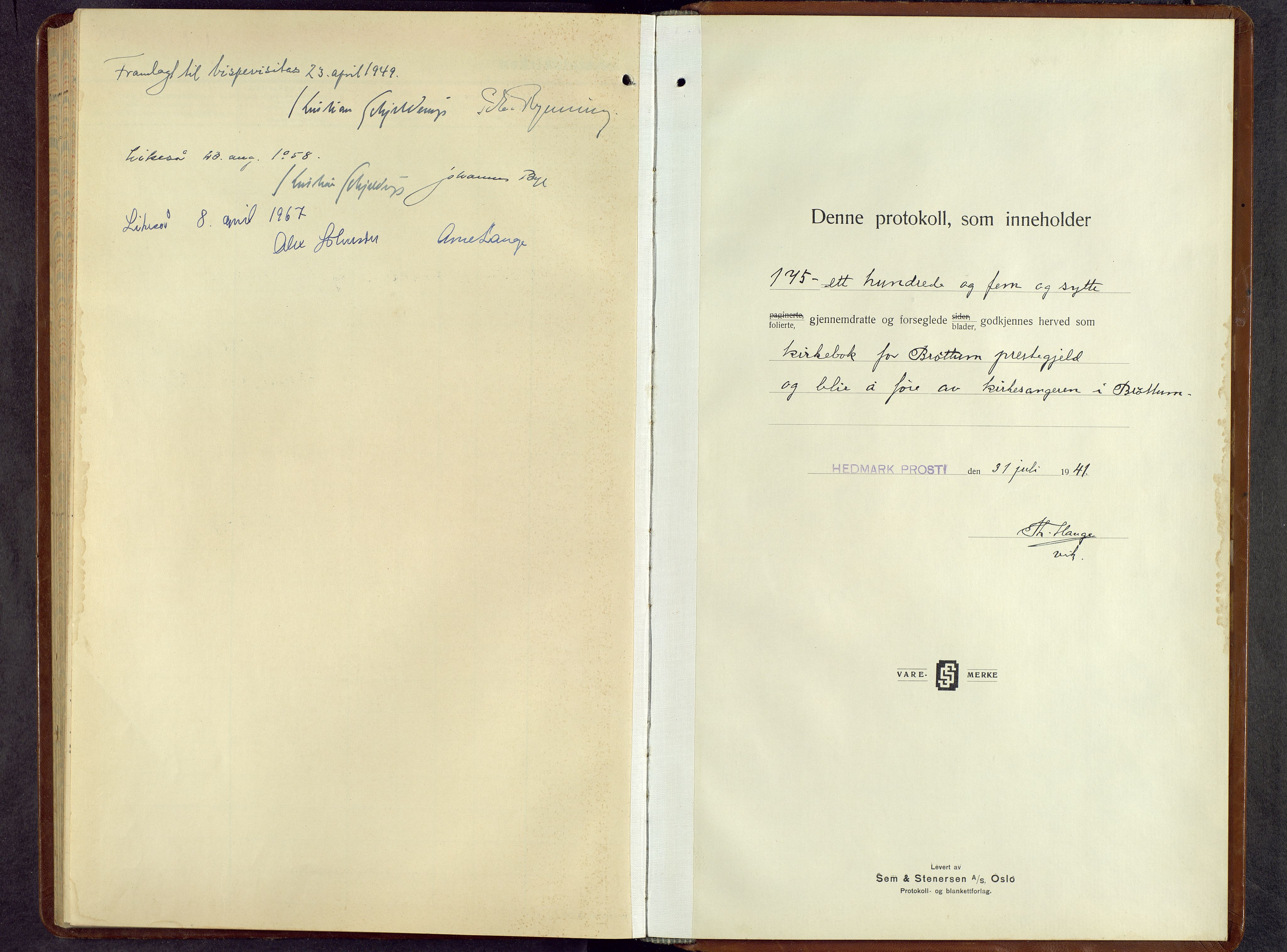 Brøttum prestekontor, AV/SAH-PREST-016/L/La/L0002: Parish register (copy) no. 2, 1940-1958