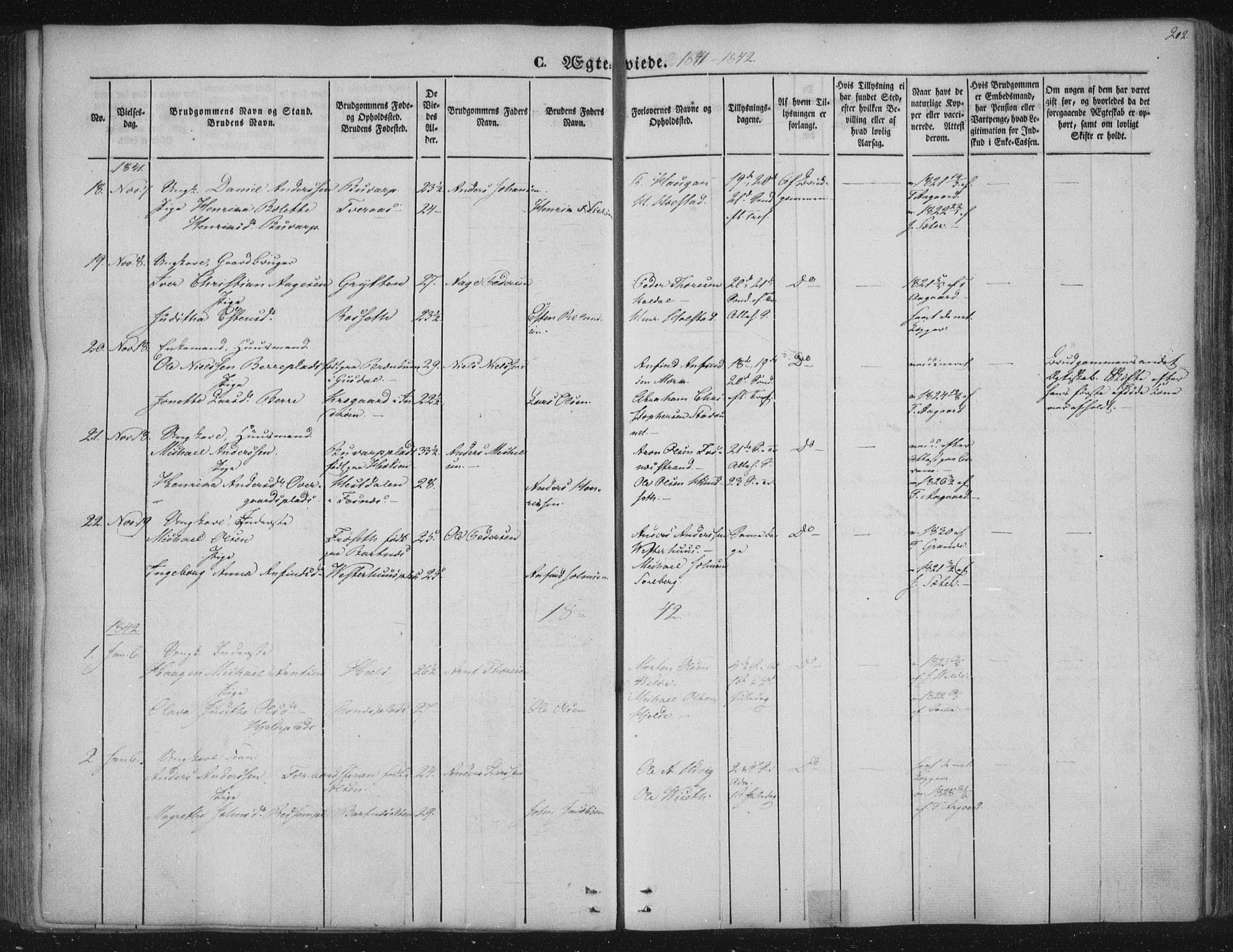 Ministerialprotokoller, klokkerbøker og fødselsregistre - Nord-Trøndelag, SAT/A-1458/741/L0392: Parish register (official) no. 741A06, 1836-1848, p. 202