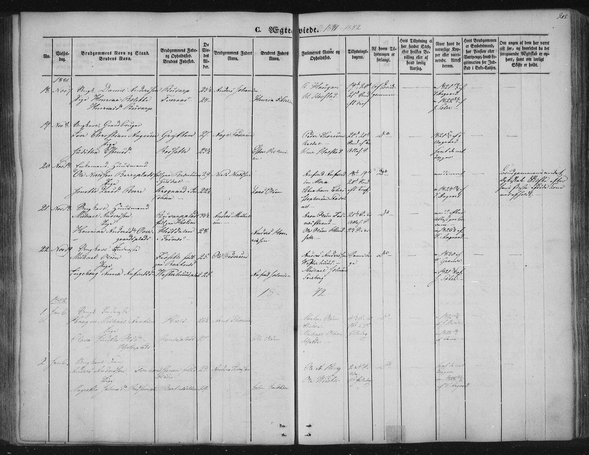 Ministerialprotokoller, klokkerbøker og fødselsregistre - Nord-Trøndelag, AV/SAT-A-1458/741/L0392: Parish register (official) no. 741A06, 1836-1848, p. 202