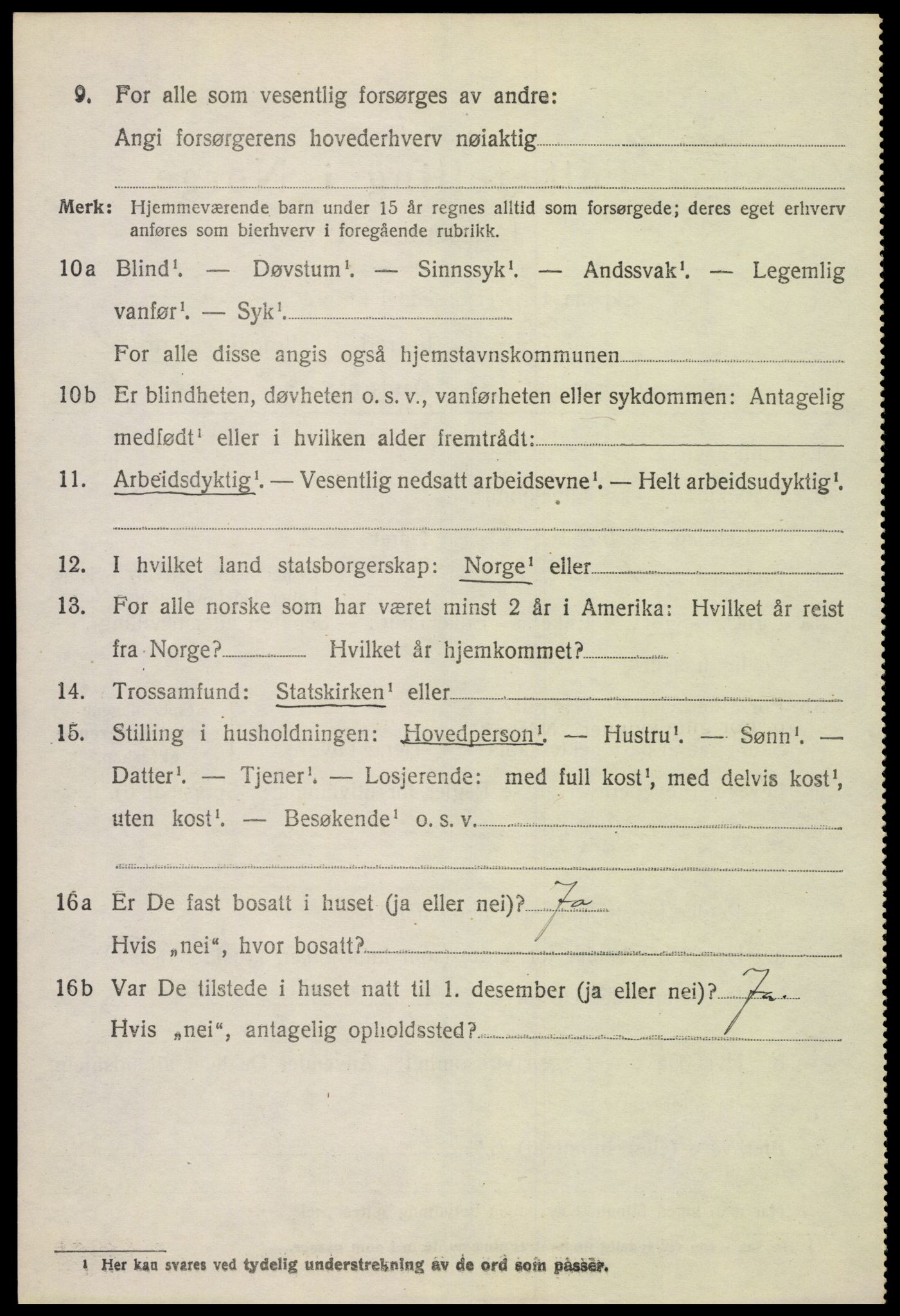 SAH, 1920 census for Løten, 1920, p. 2638