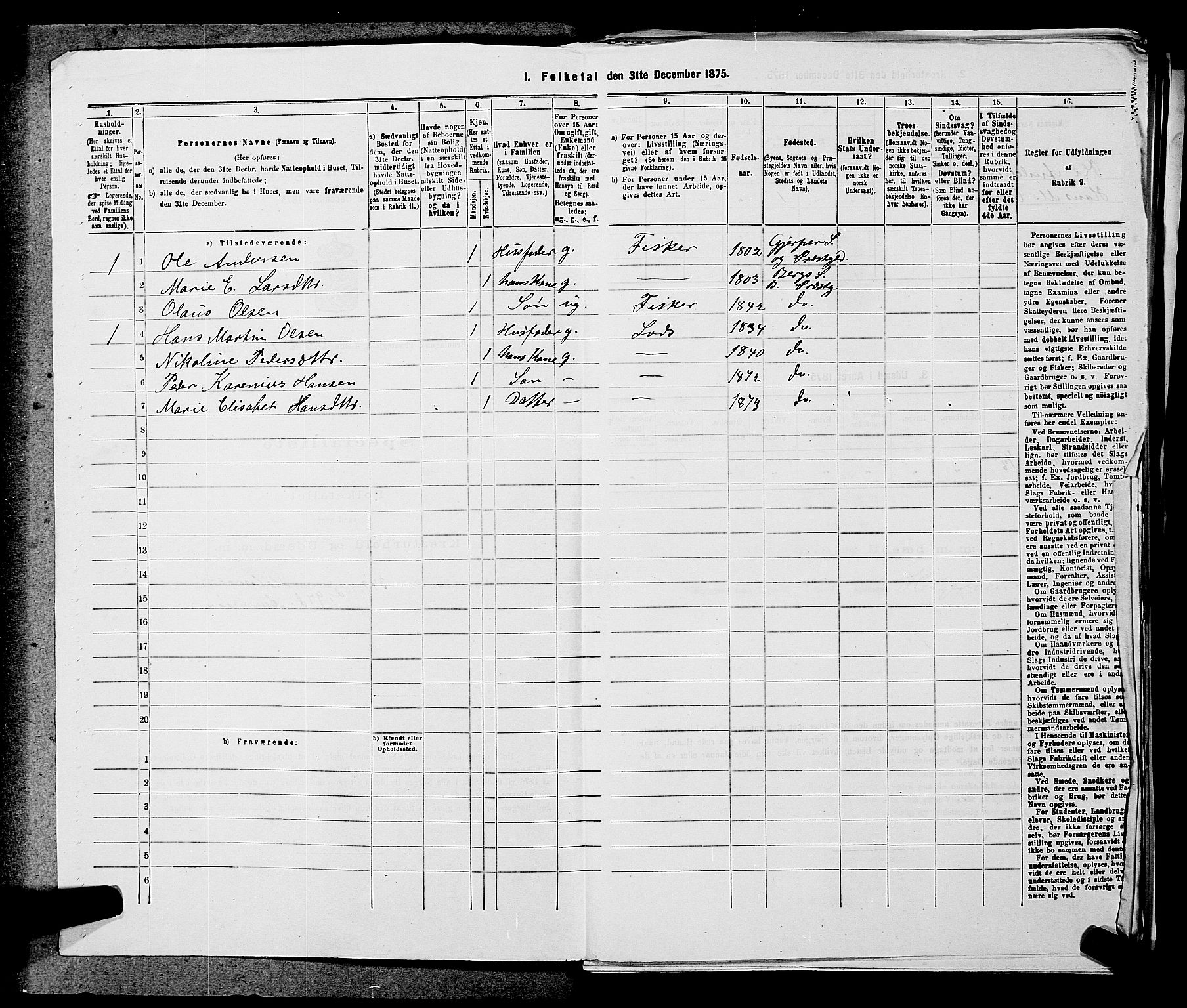 SAKO, 1875 census for 0726P Brunlanes, 1875, p. 1389