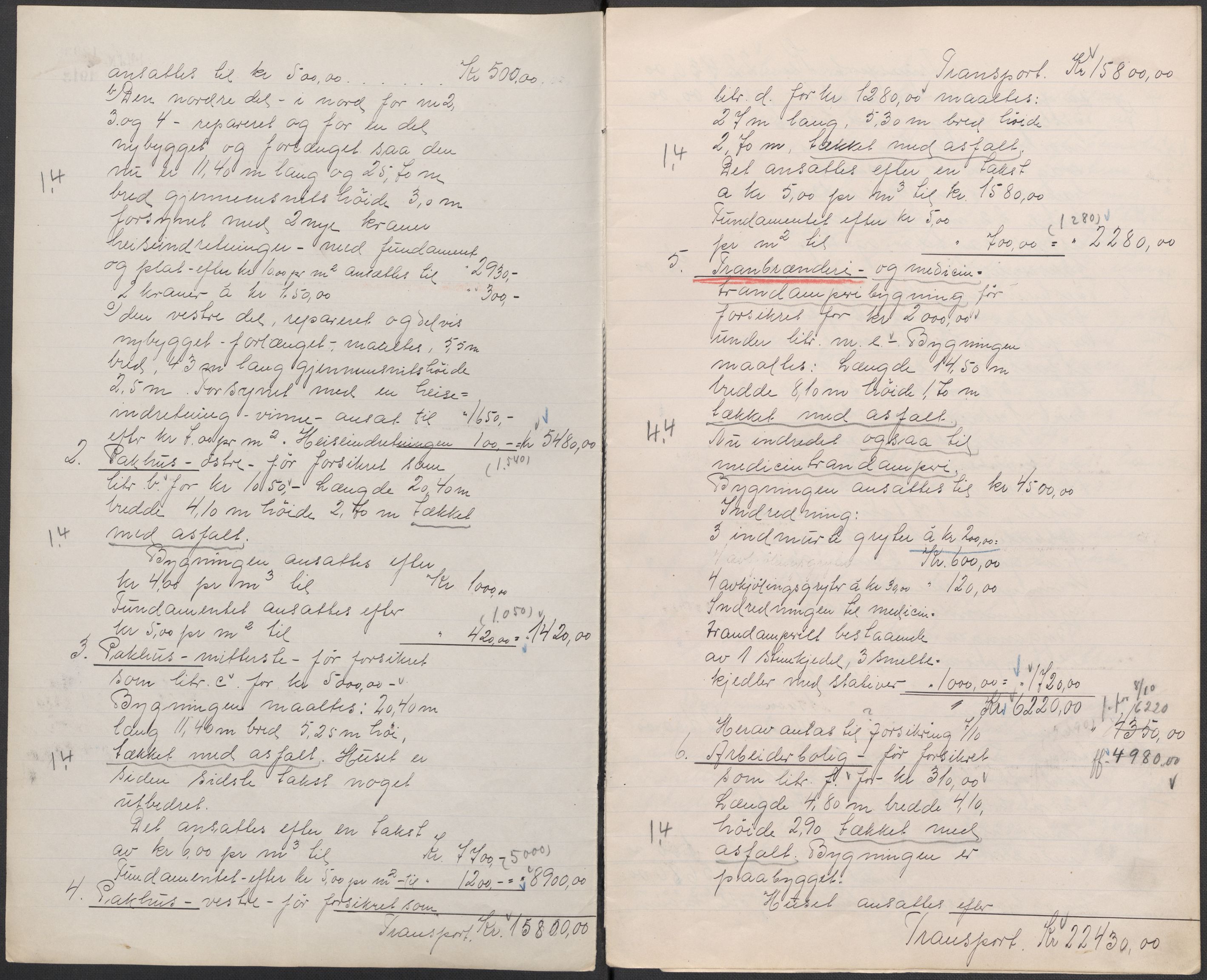 Norges Brannkasse, AV/RA-S-1549/E/Eu/L0009: Branntakster for Vadsø by, 1846-1953, p. 3