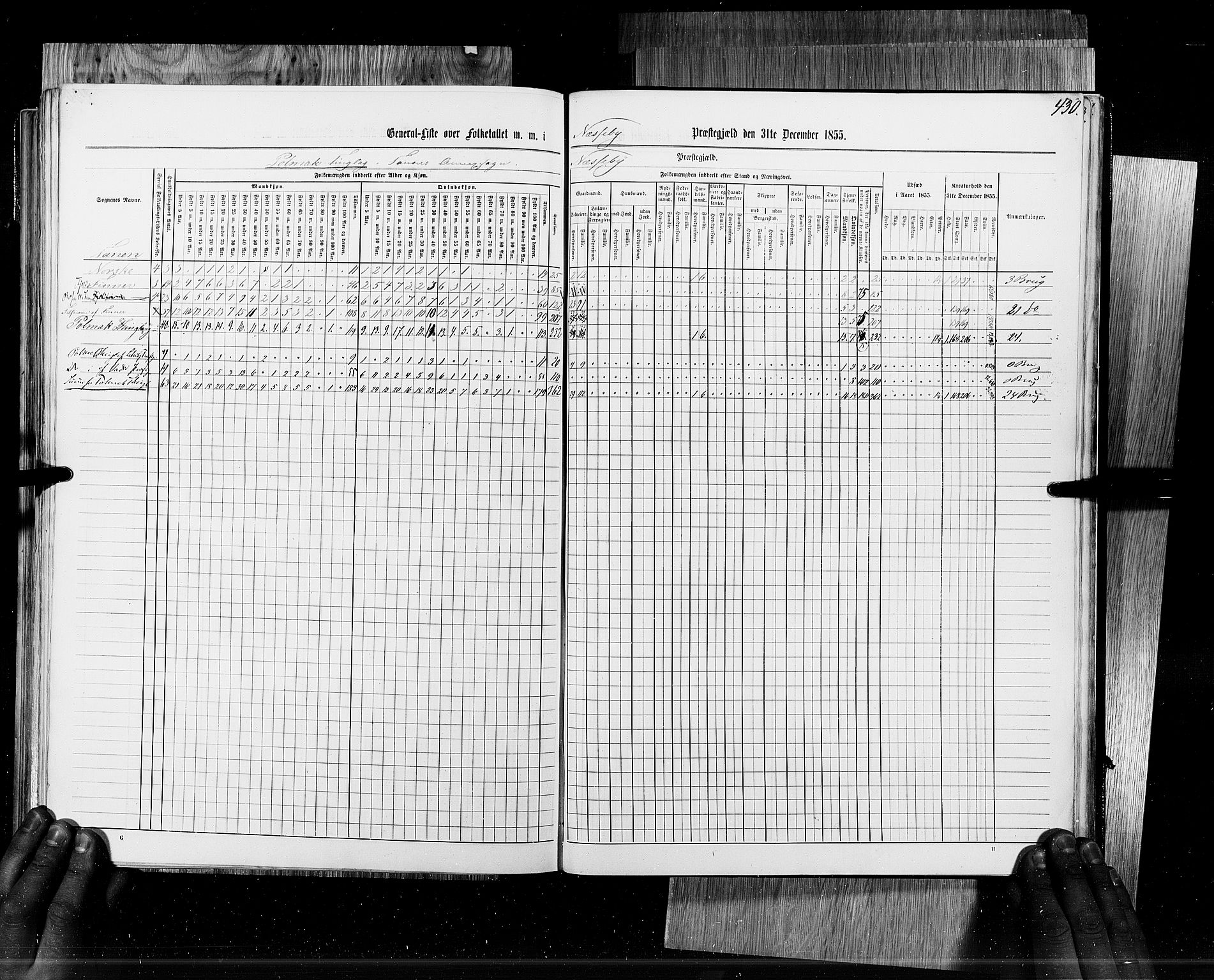 RA, Census 1855, vol. 6B: Nordland amt og Finnmarken amt, 1855, p. 430