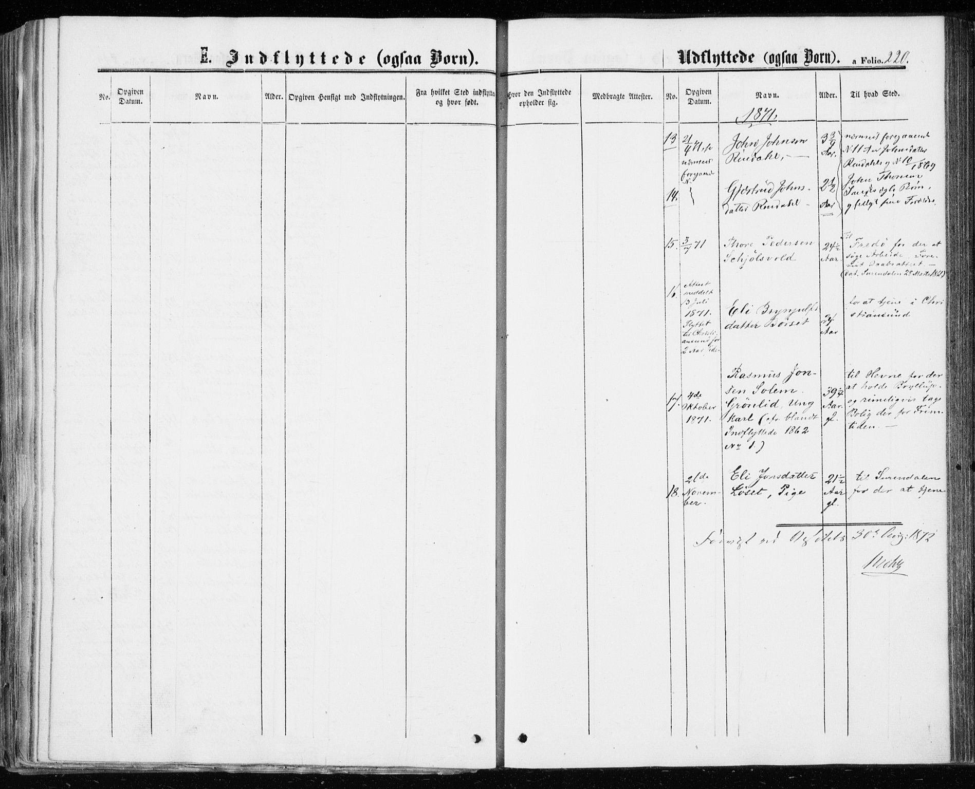 Ministerialprotokoller, klokkerbøker og fødselsregistre - Møre og Romsdal, AV/SAT-A-1454/598/L1067: Parish register (official) no. 598A01, 1858-1871, p. 220