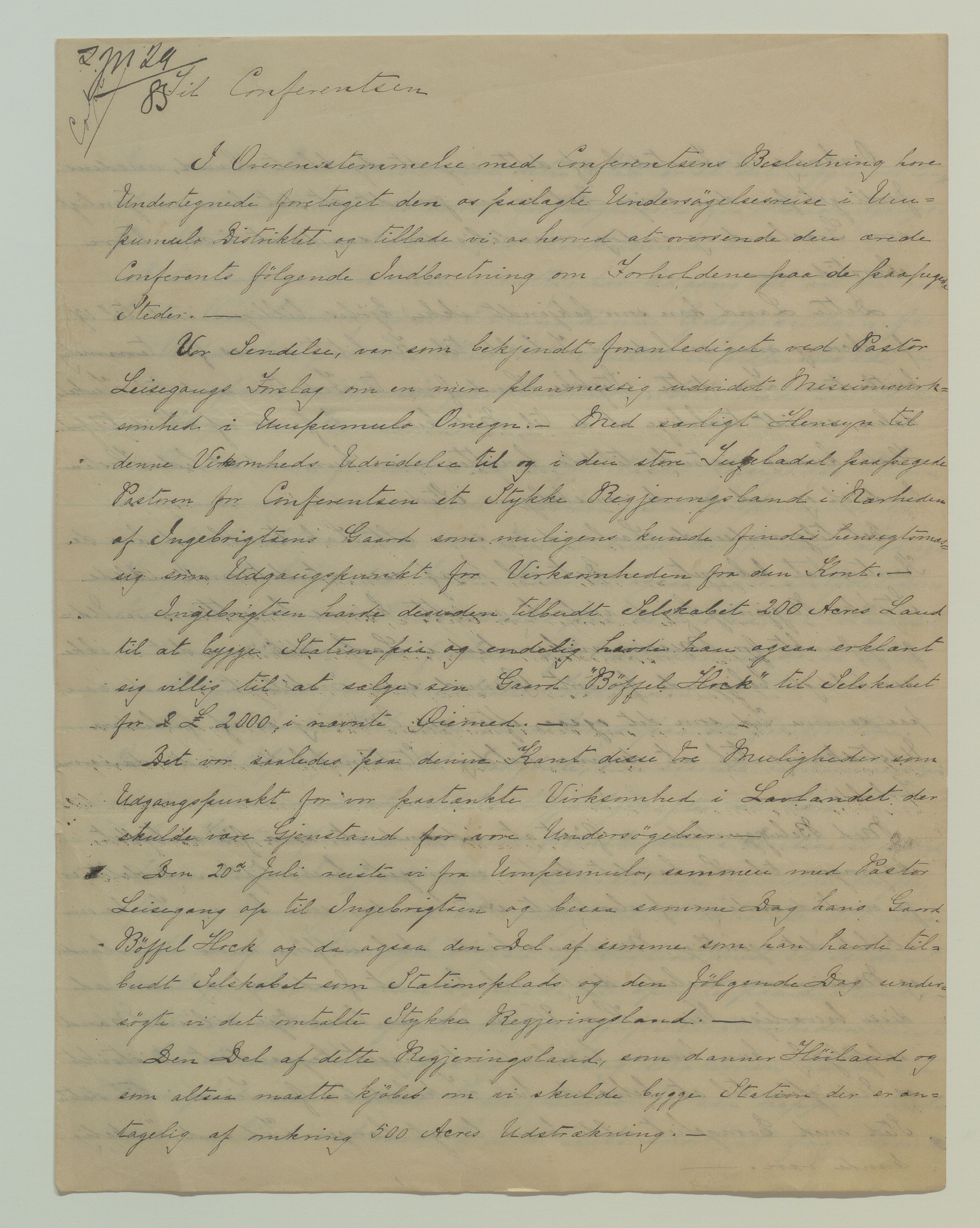 Det Norske Misjonsselskap - hovedadministrasjonen, VID/MA-A-1045/D/Da/Daa/L0036/0010: Konferansereferat og årsberetninger / Konferansereferat fra Sør-Afrika., 1885