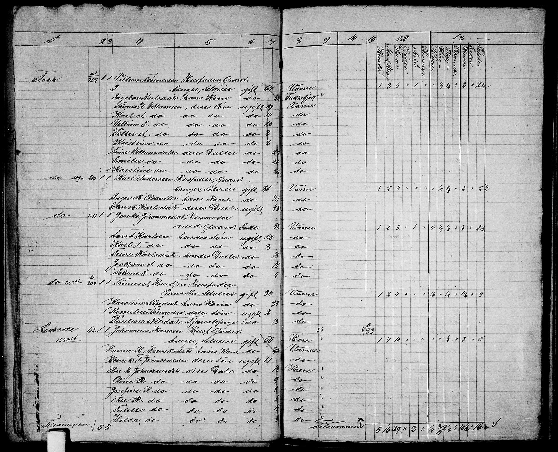 RA, 1865 census for Vanse/Vanse og Farsund, 1865, p. 51