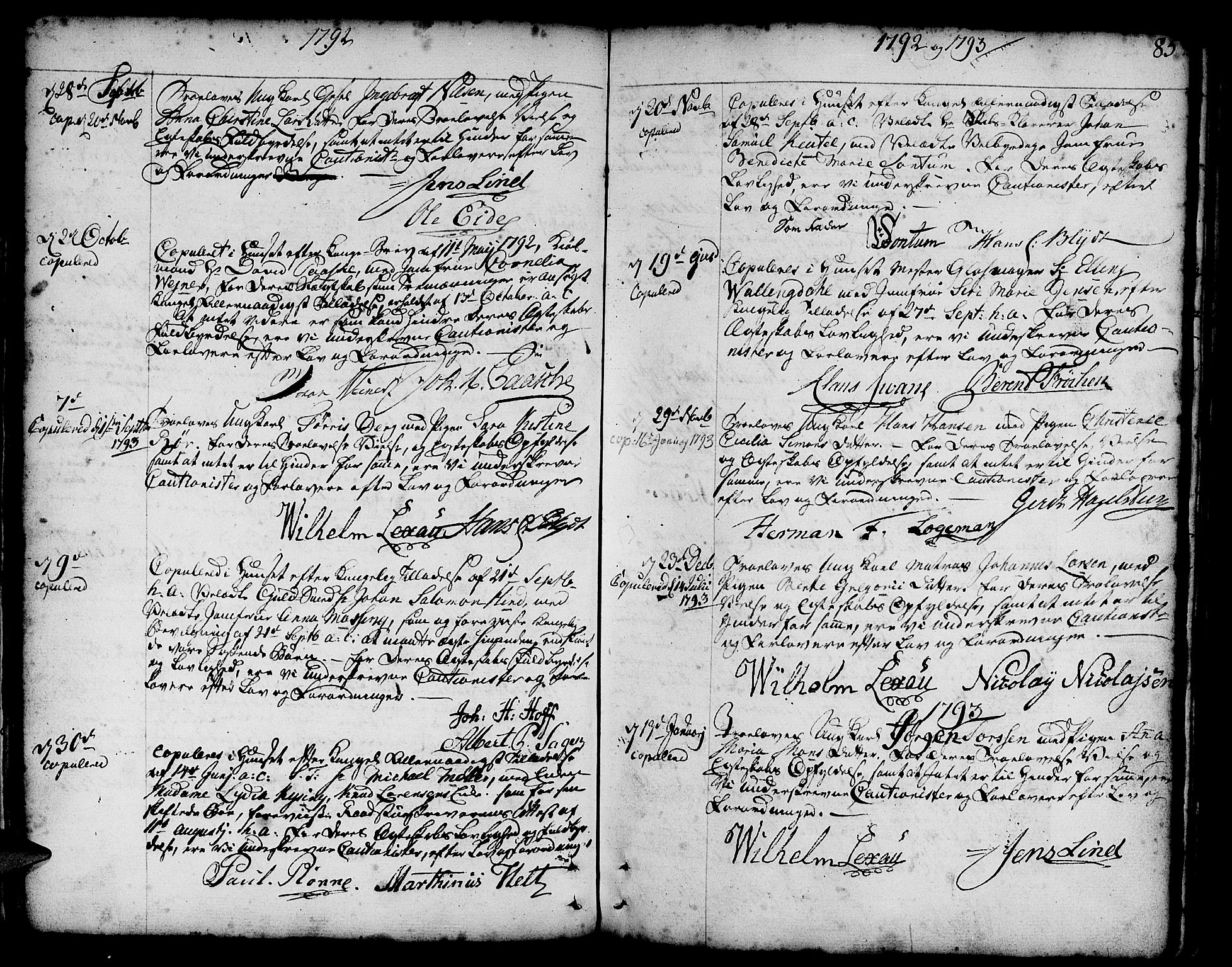 Nykirken Sokneprestembete, SAB/A-77101/H/Haa/L0008: Parish register (official) no. A 8, 1776-1814, p. 85
