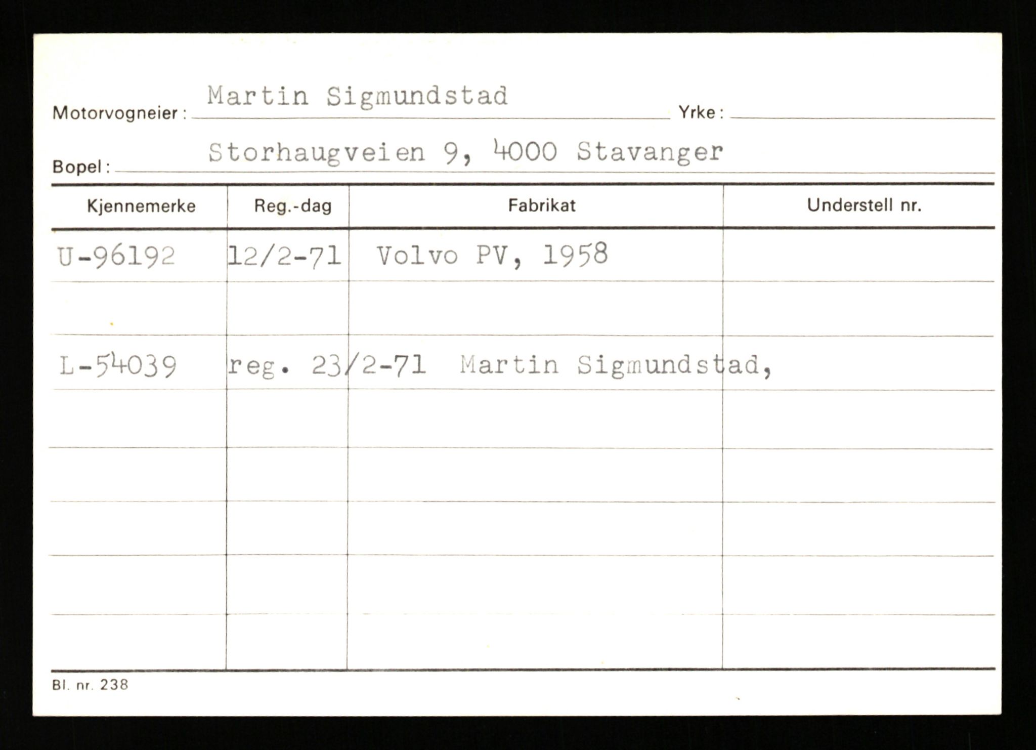 Stavanger trafikkstasjon, AV/SAST-A-101942/0/G/L0008: Registreringsnummer: 67519 - 84533, 1930-1971, p. 2175