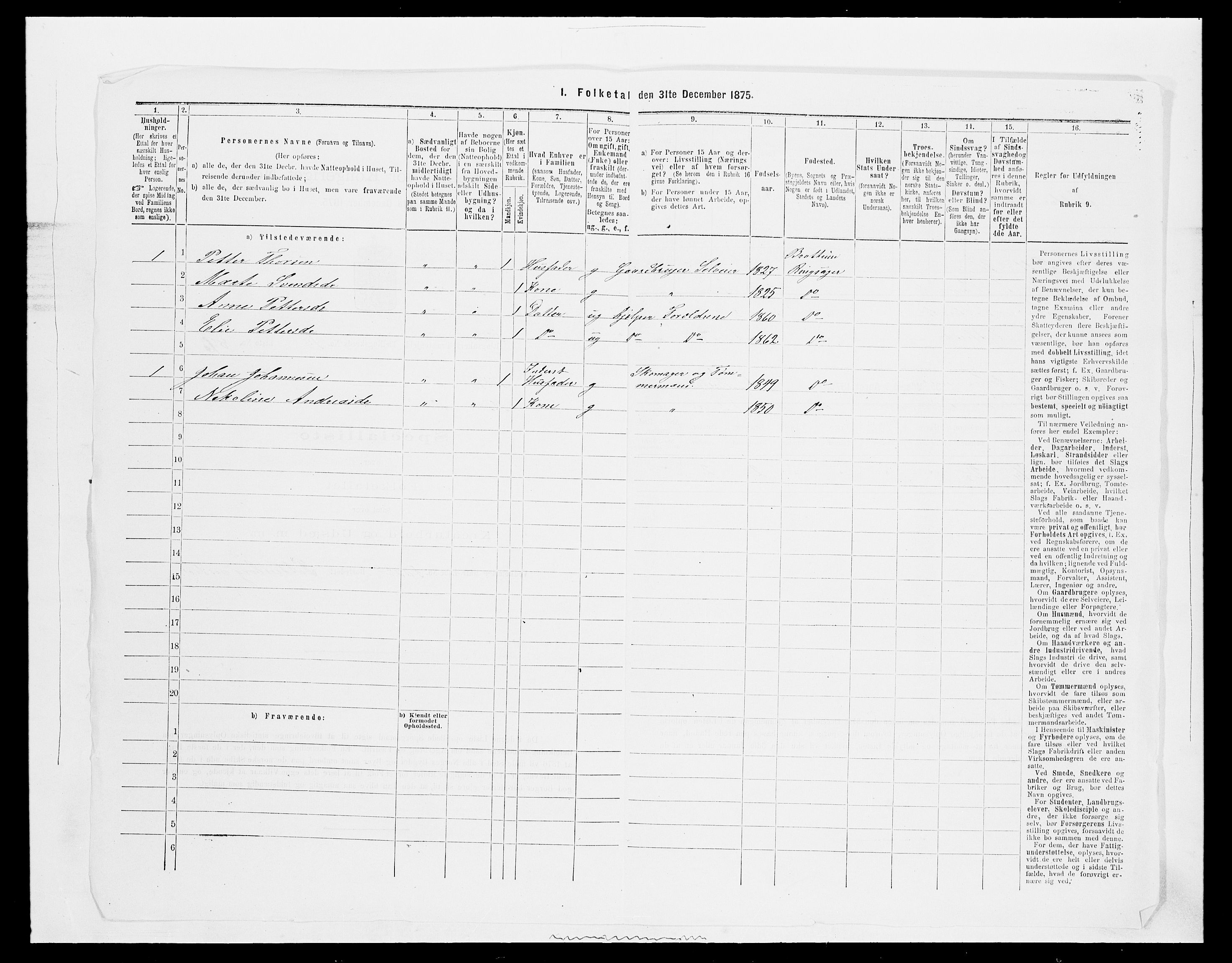 SAH, 1875 census for 0412P Ringsaker, 1875, p. 3729