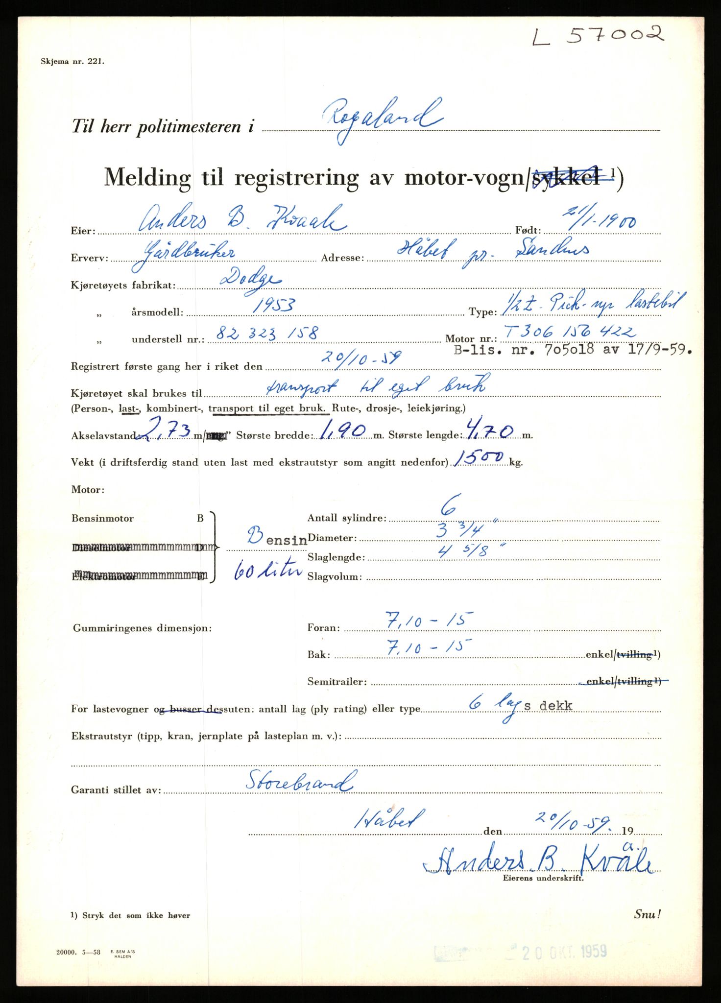 Stavanger trafikkstasjon, AV/SAST-A-101942/0/F/L0056: L-56500 - L-57199, 1930-1971, p. 1690