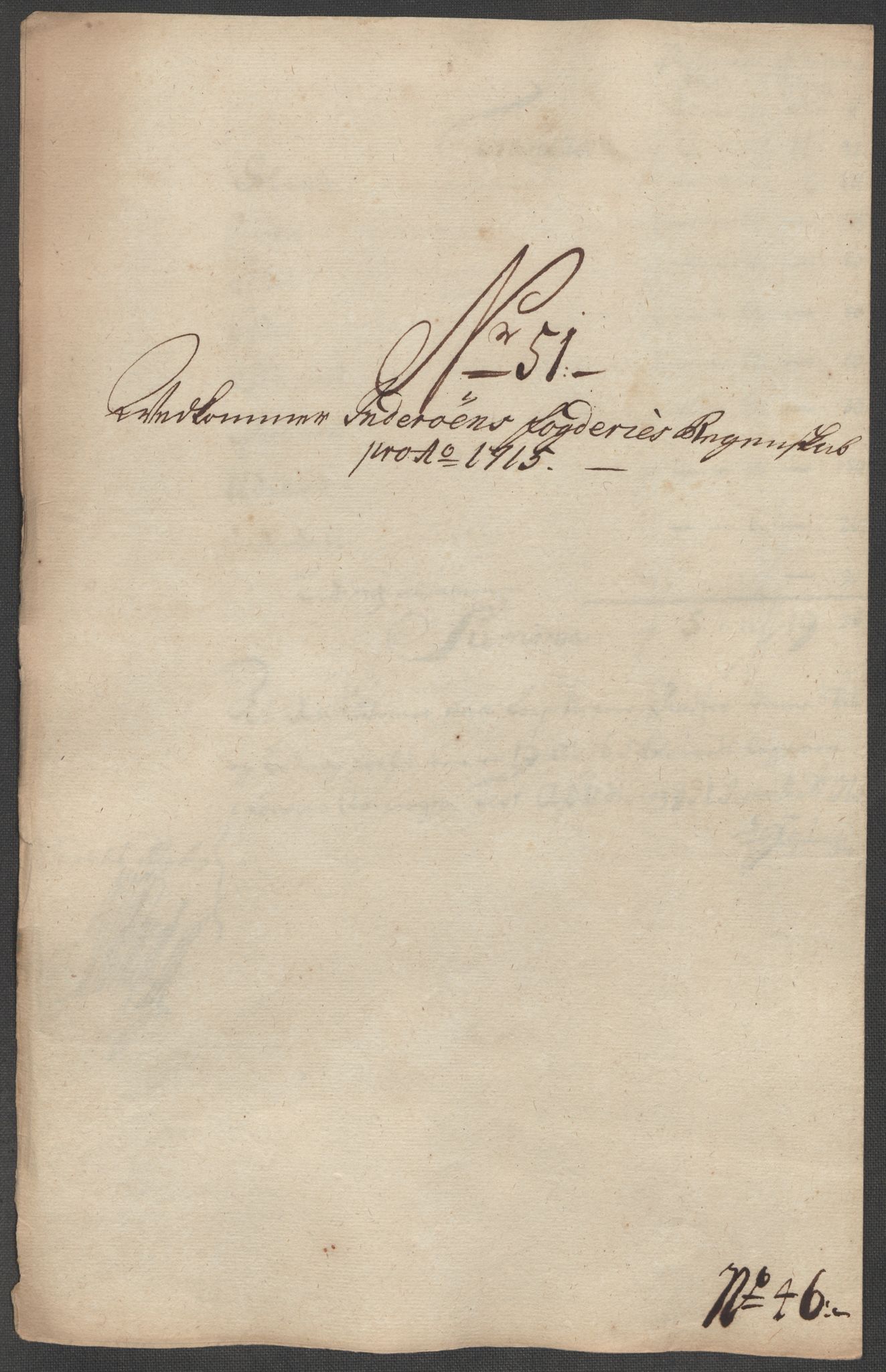 Rentekammeret inntil 1814, Reviderte regnskaper, Fogderegnskap, AV/RA-EA-4092/R63/L4323: Fogderegnskap Inderøy, 1715, p. 367