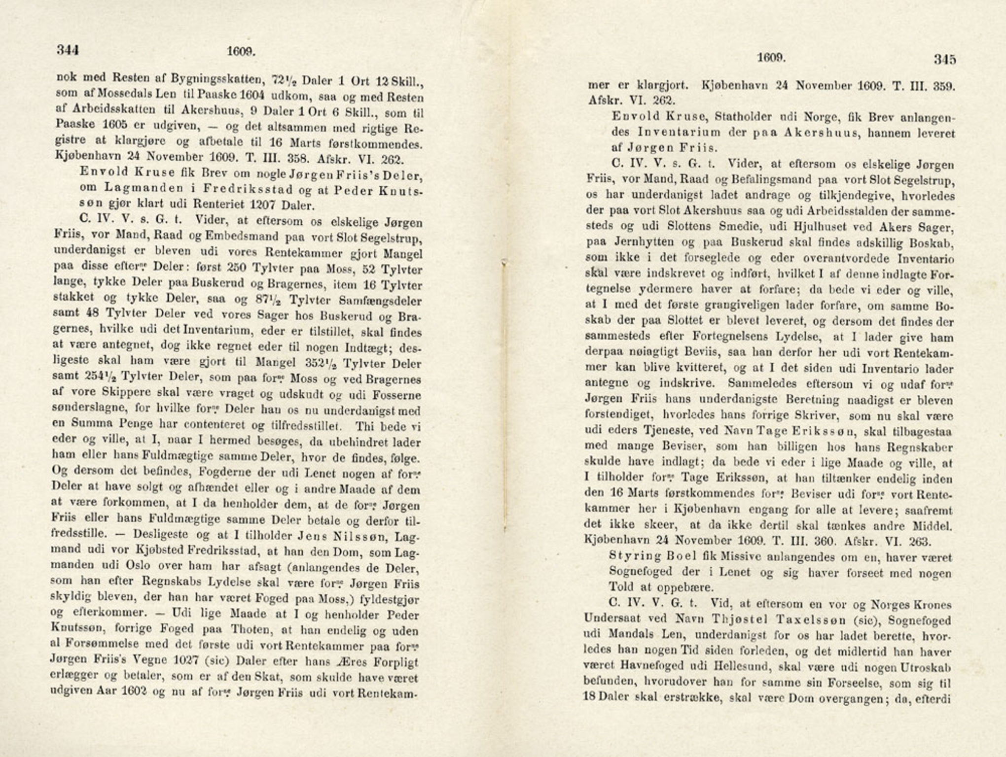 Publikasjoner utgitt av Det Norske Historiske Kildeskriftfond, PUBL/-/-/-: Norske Rigs-Registranter, bind 4, 1603-1618, p. 344-345