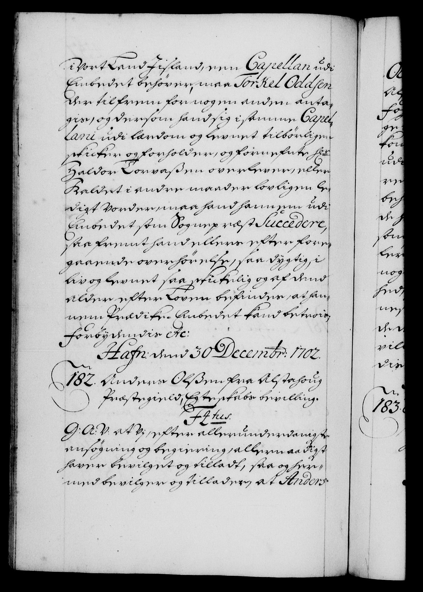 Danske Kanselli 1572-1799, AV/RA-EA-3023/F/Fc/Fca/Fcaa/L0018: Norske registre, 1699-1703, p. 437b