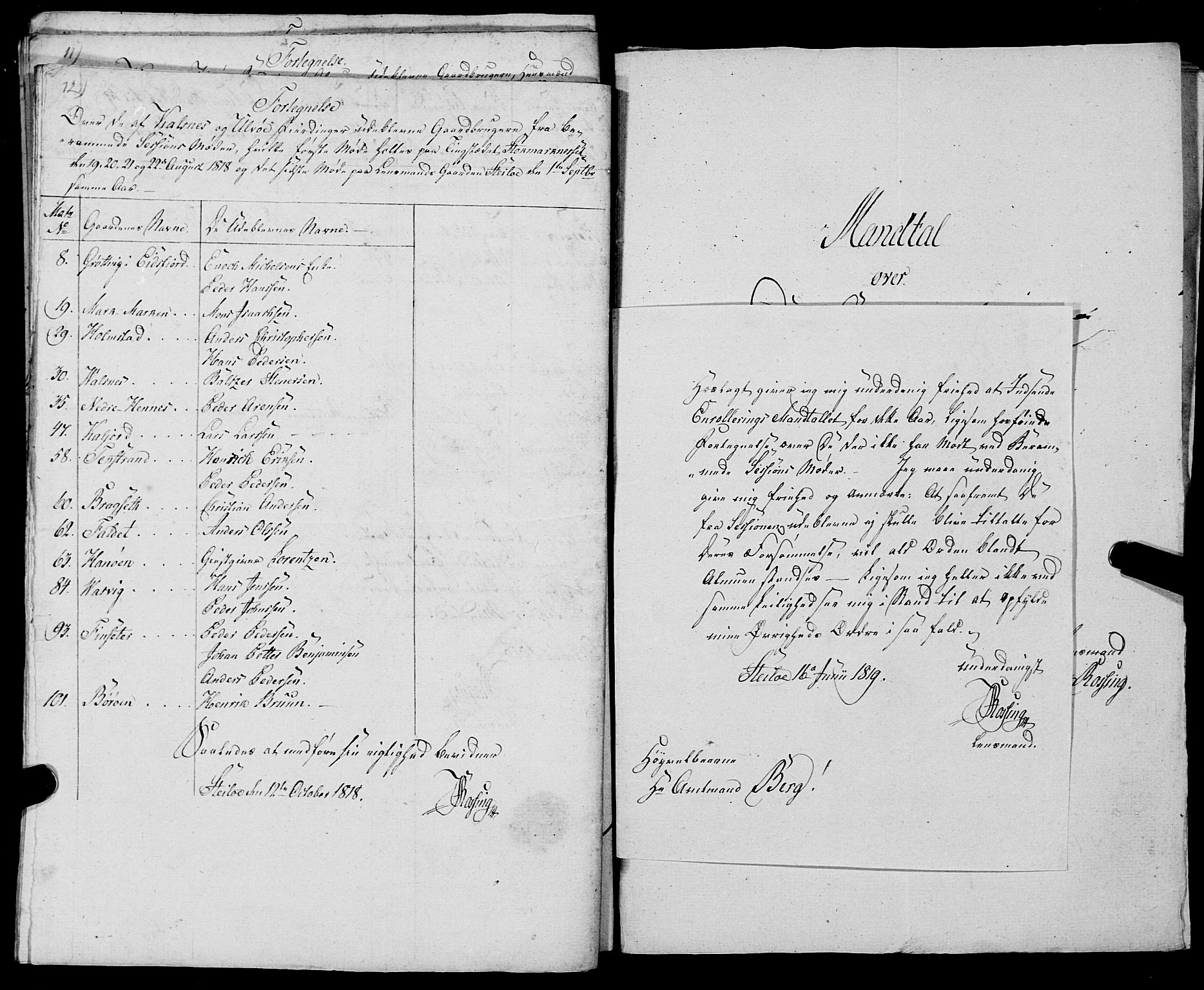 Fylkesmannen i Nordland, AV/SAT-A-0499/1.1/R/Ra/L0028: Innrulleringsmanntall for Hadsel (Kalsnes og Ulvøe fjerdinger), 1806-1836, p. 240