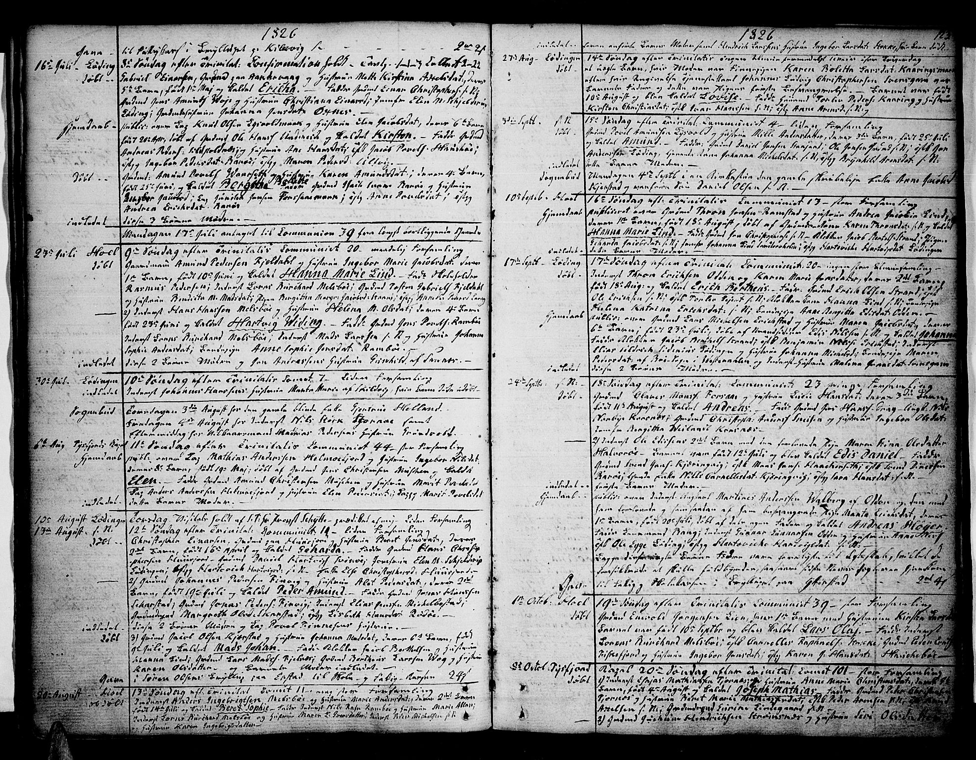 Ministerialprotokoller, klokkerbøker og fødselsregistre - Nordland, SAT/A-1459/872/L1032: Parish register (official) no. 872A07, 1787-1840, p. 123