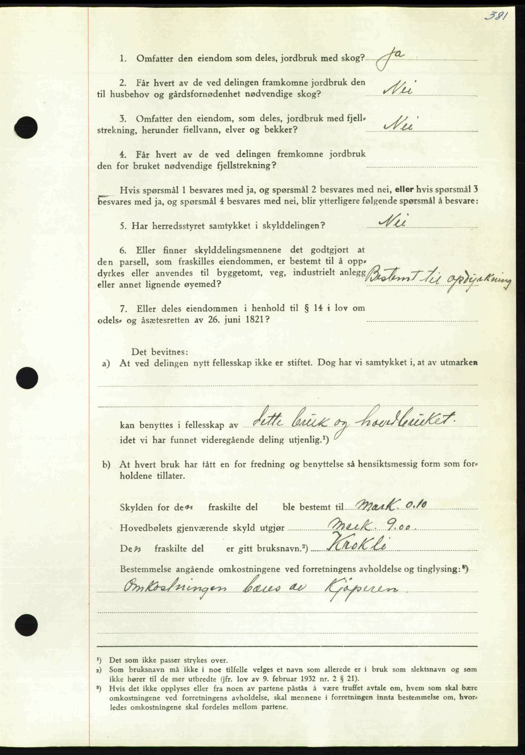 Nordmøre sorenskriveri, AV/SAT-A-4132/1/2/2Ca: Mortgage book no. A110, 1948-1949, Diary no: : 56/1949