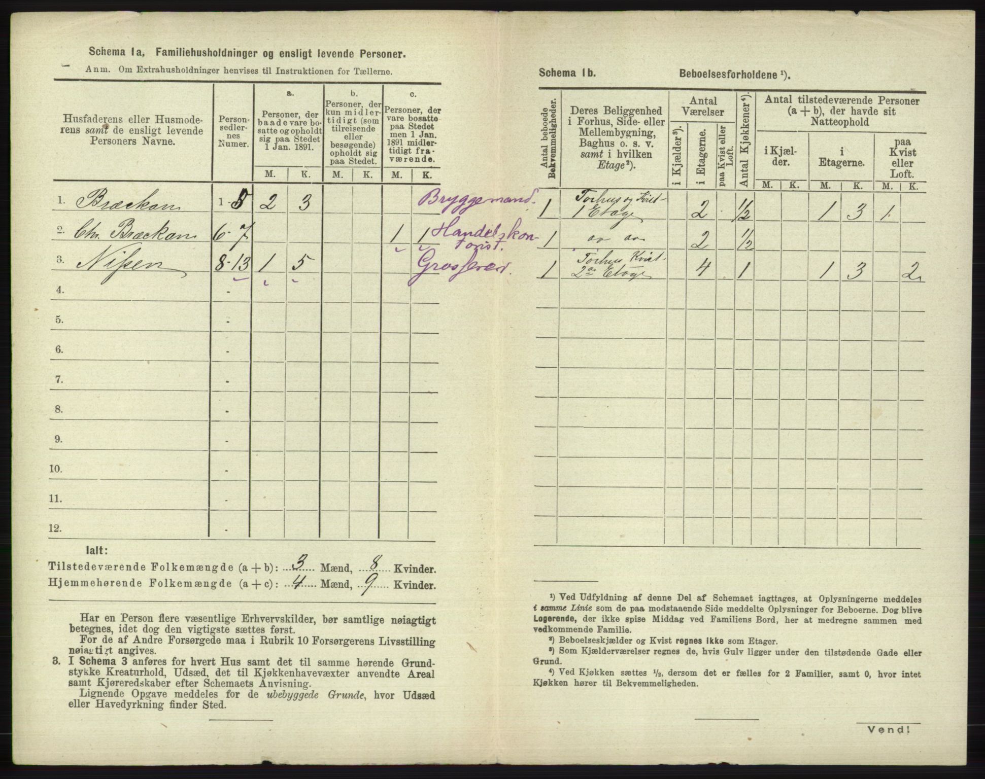 RA, 1891 census for 2001 Hammerfest, 1891, p. 1351