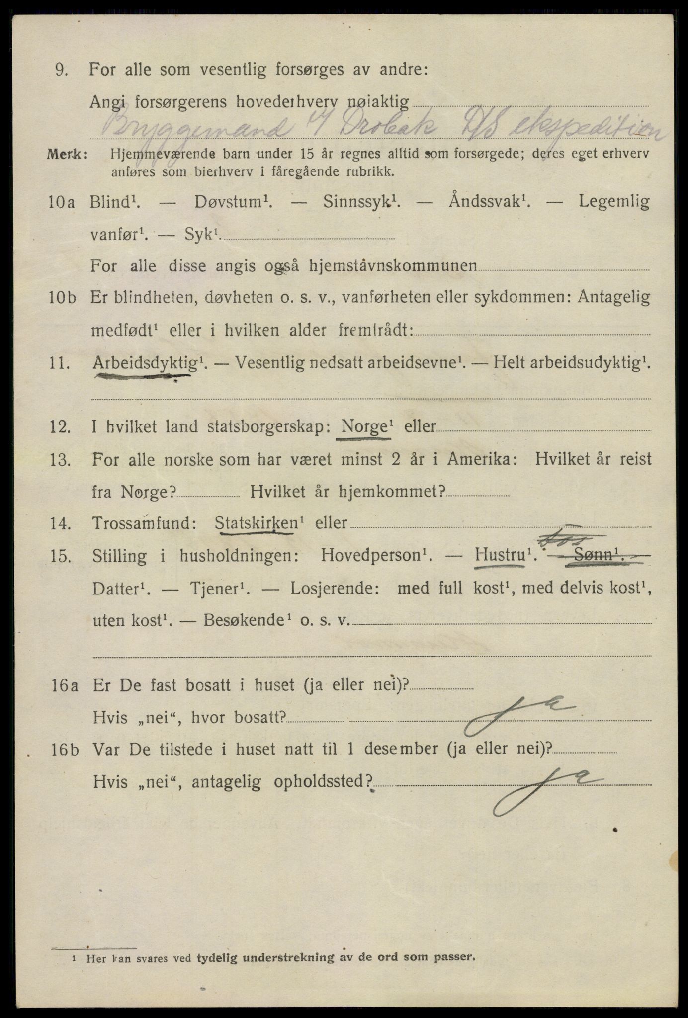 SAO, 1920 census for Drøbak, 1920, p. 6028