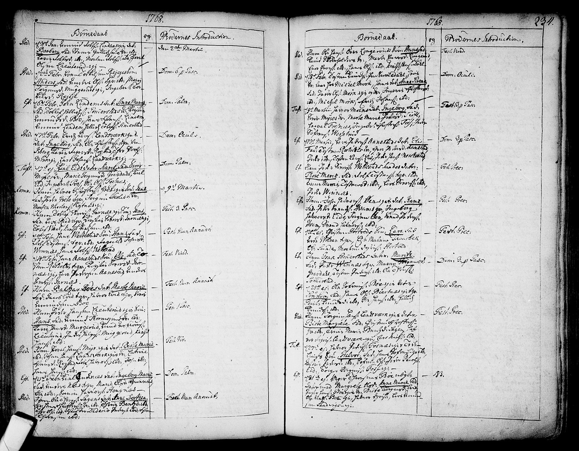 Sandsvær kirkebøker, AV/SAKO-A-244/F/Fa/L0002a: Parish register (official) no. I 2, 1725-1809, p. 234