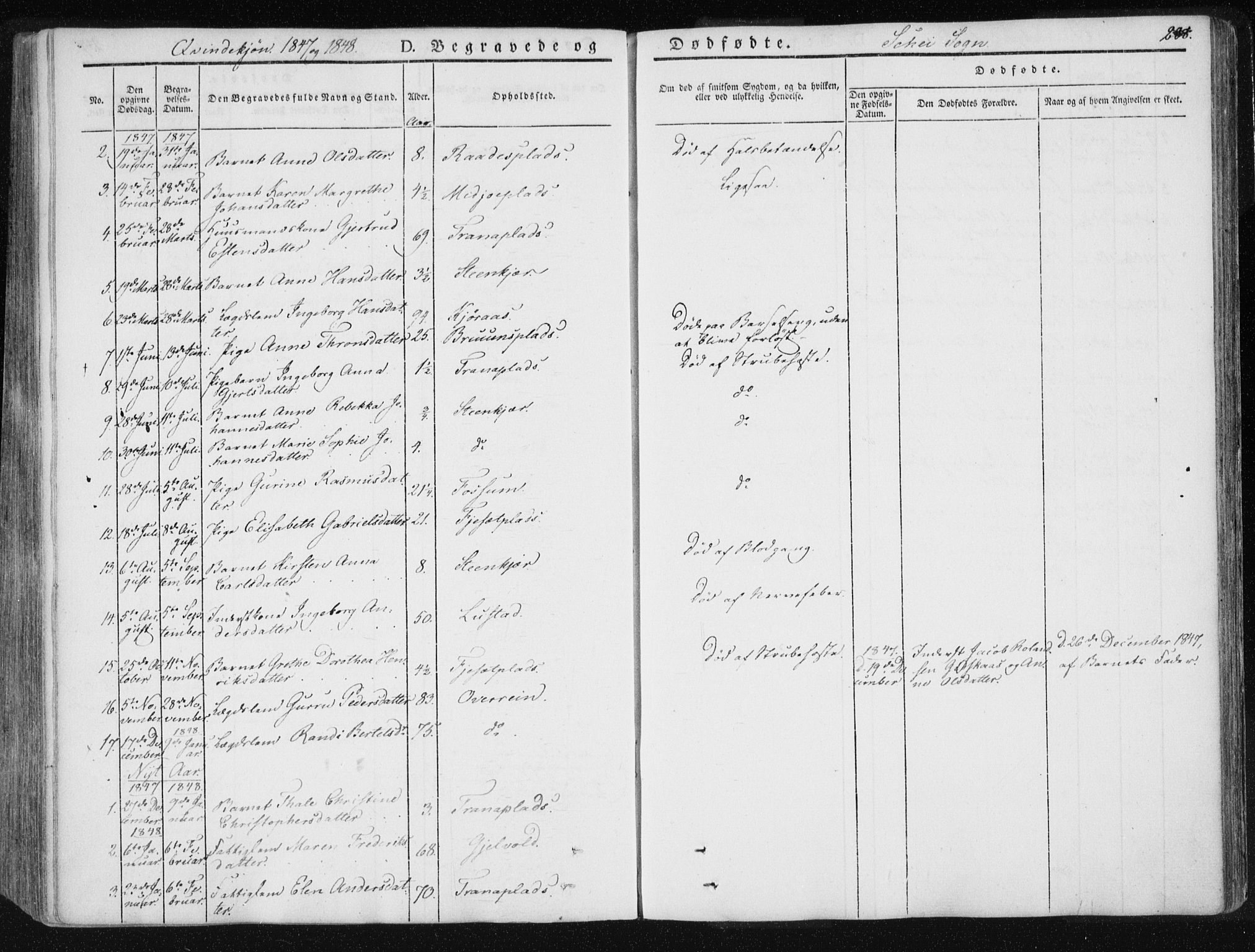 Ministerialprotokoller, klokkerbøker og fødselsregistre - Nord-Trøndelag, SAT/A-1458/735/L0339: Parish register (official) no. 735A06 /2, 1836-1848, p. 288