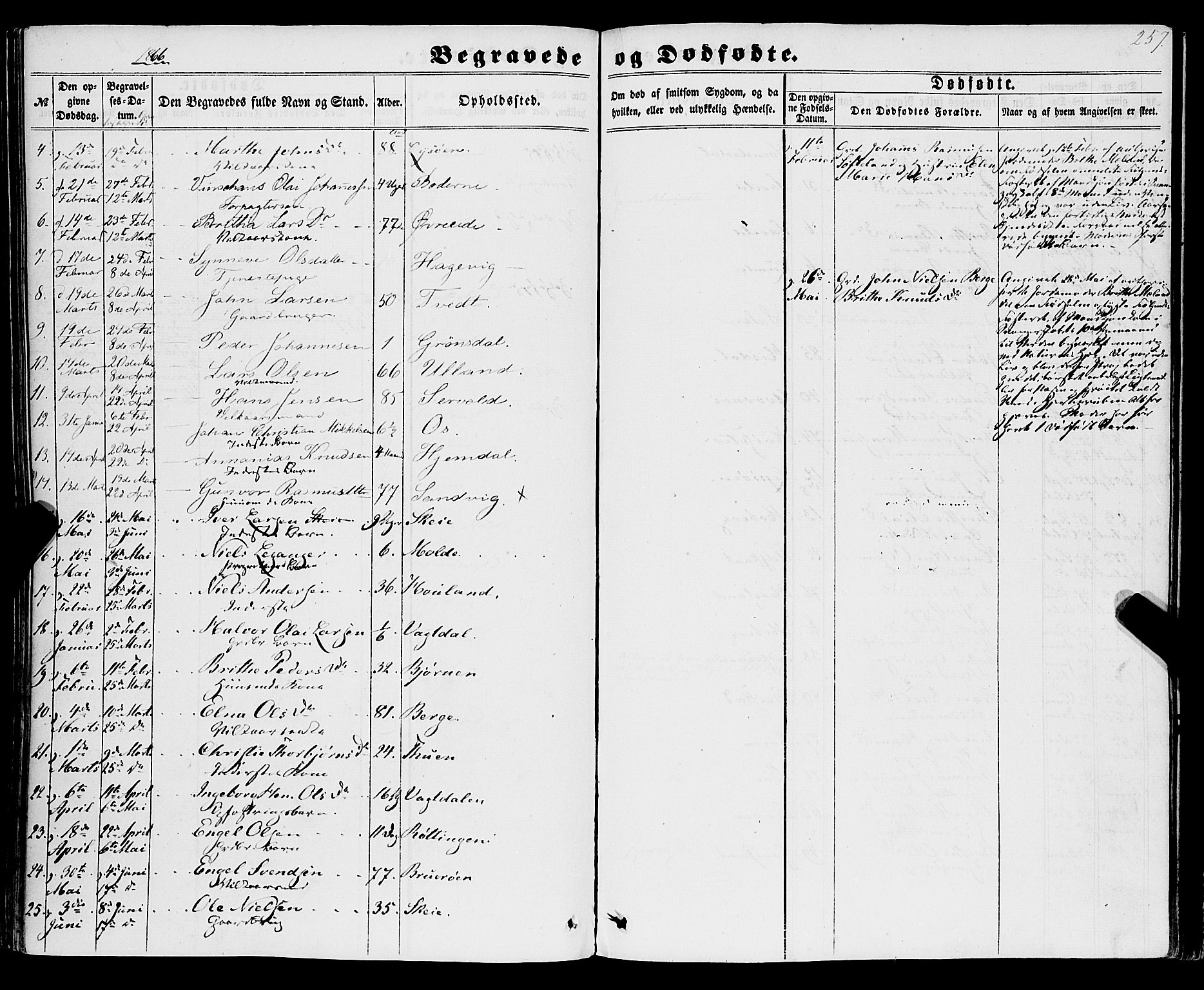 Os sokneprestembete, AV/SAB-A-99929: Parish register (official) no. A 17, 1860-1873, p. 257