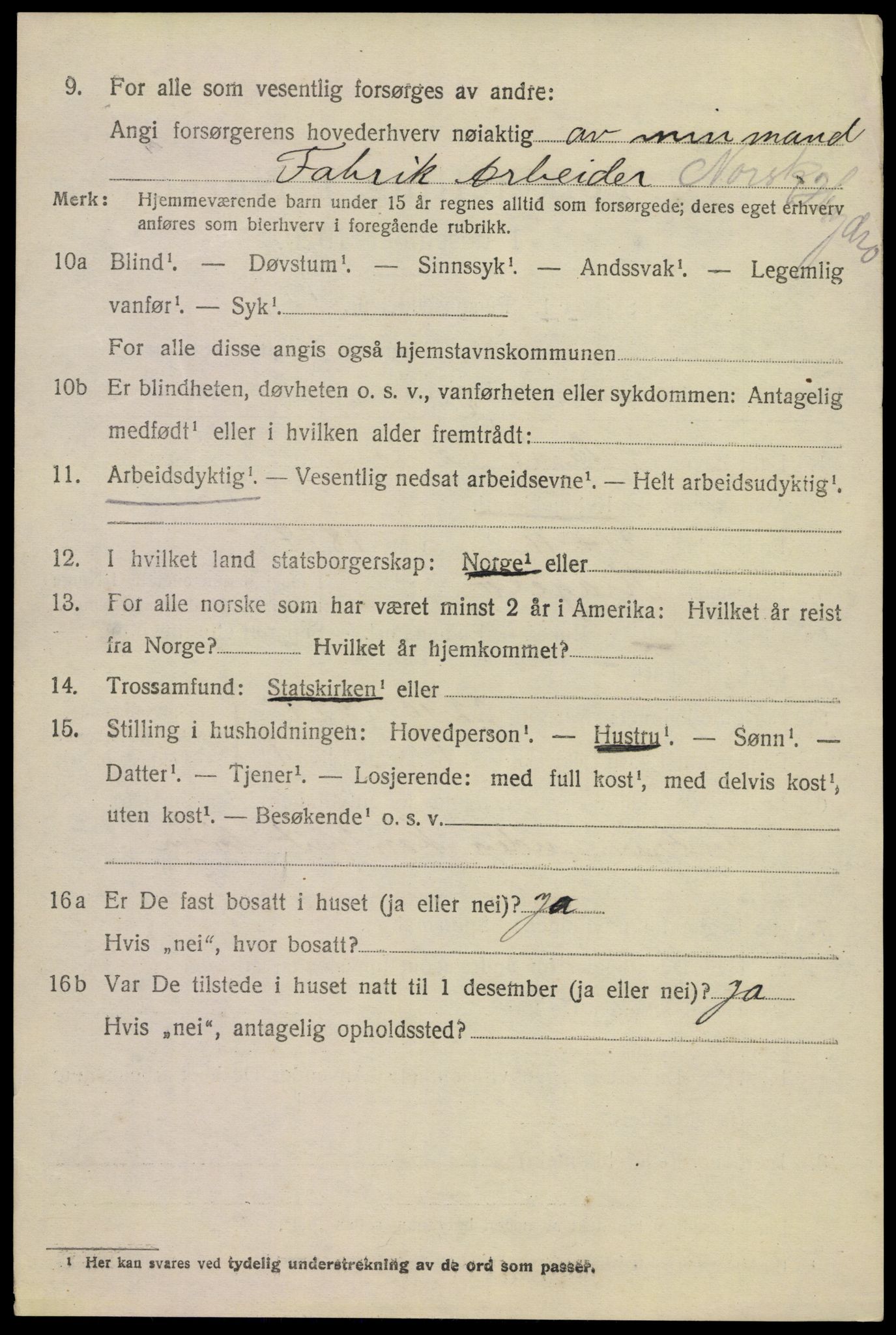 SAKO, 1920 census for Tinn, 1920, p. 13093