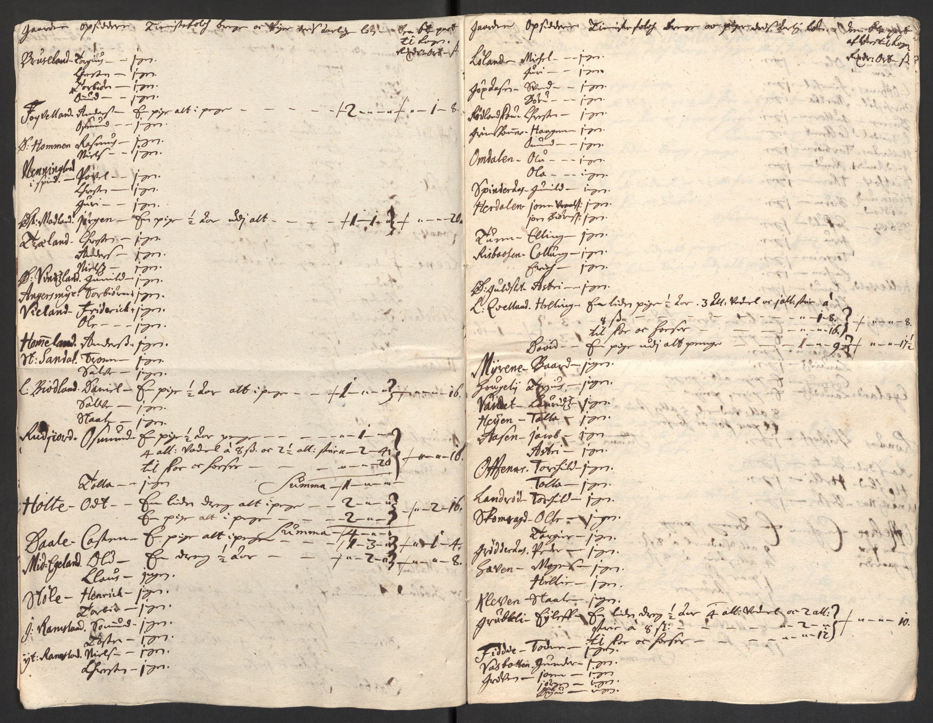 Rentekammeret inntil 1814, Reviderte regnskaper, Fogderegnskap, AV/RA-EA-4092/R43/L2554: Fogderegnskap Lista og Mandal, 1711, p. 365