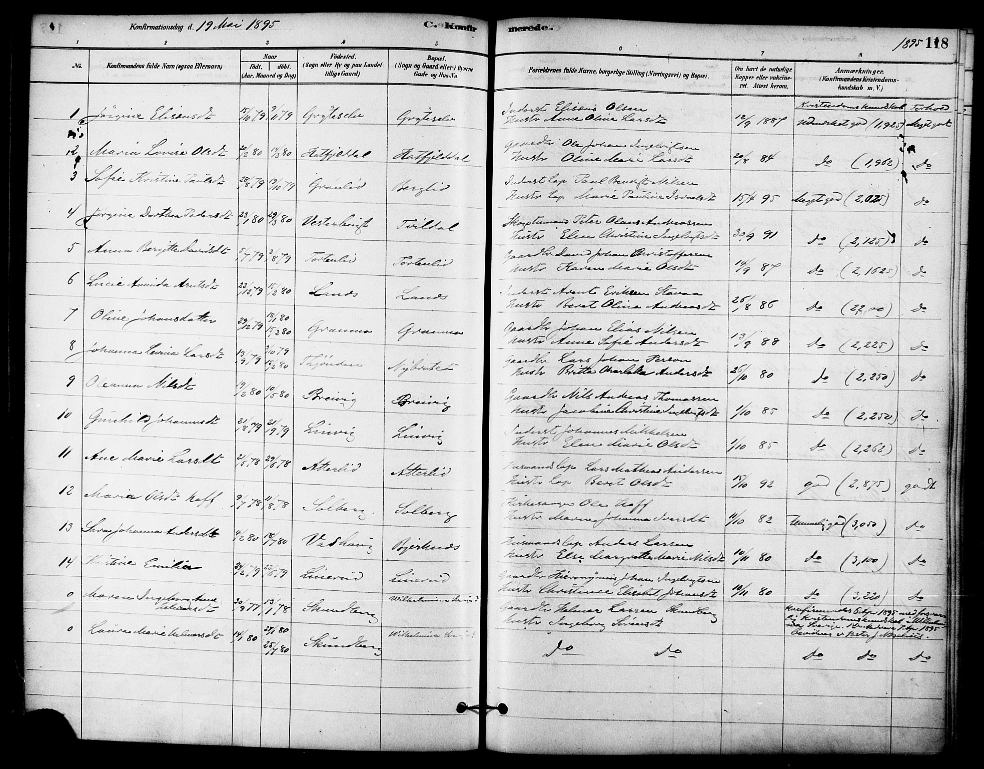 Ministerialprotokoller, klokkerbøker og fødselsregistre - Nordland, AV/SAT-A-1459/823/L0325: Parish register (official) no. 823A02, 1878-1898, p. 118