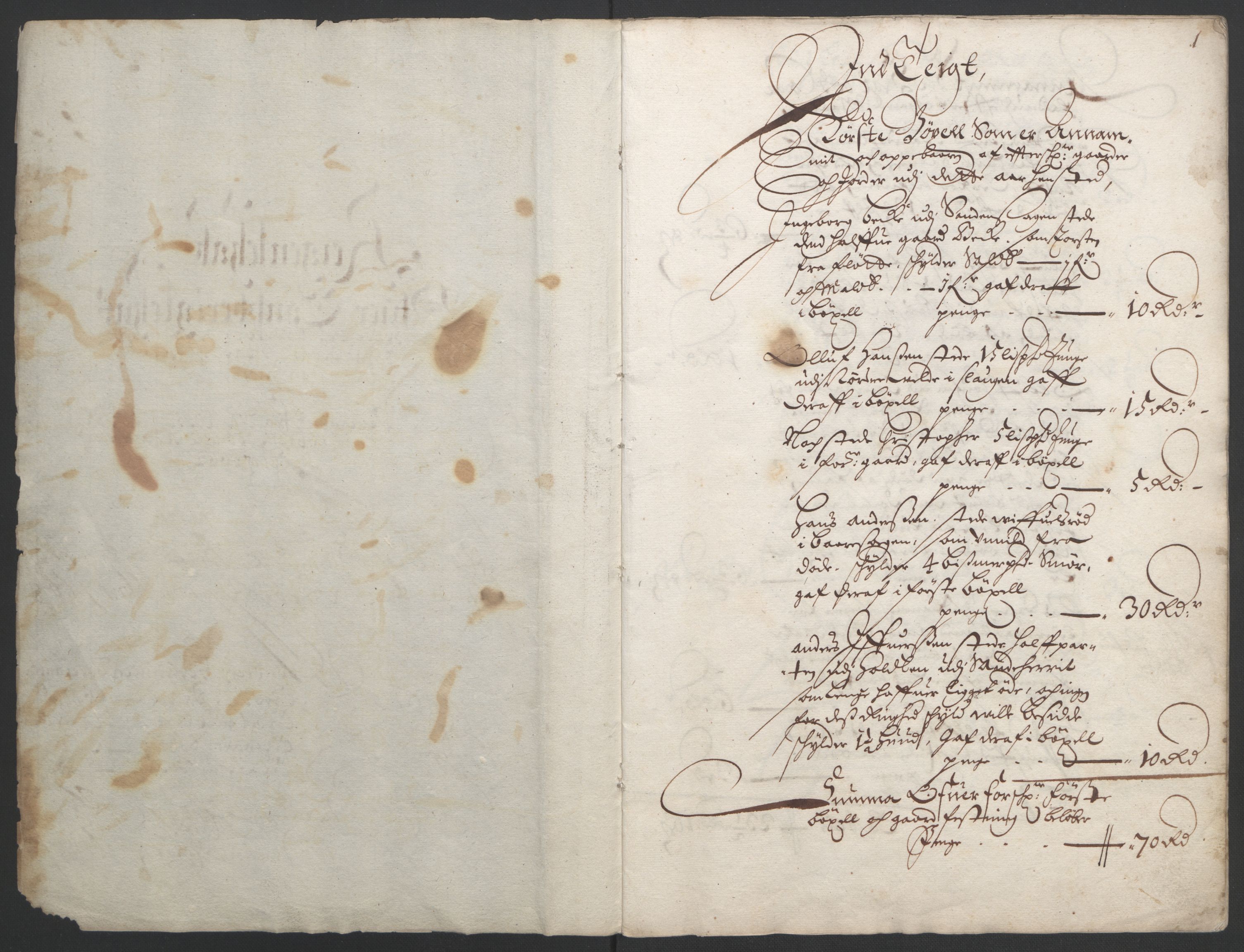 Rentekammeret inntil 1814, Reviderte regnskaper, Fogderegnskap, RA/EA-4092/R32/L1838: Fogderegnskap Jarlsberg grevskap, 1661-1663, p. 4