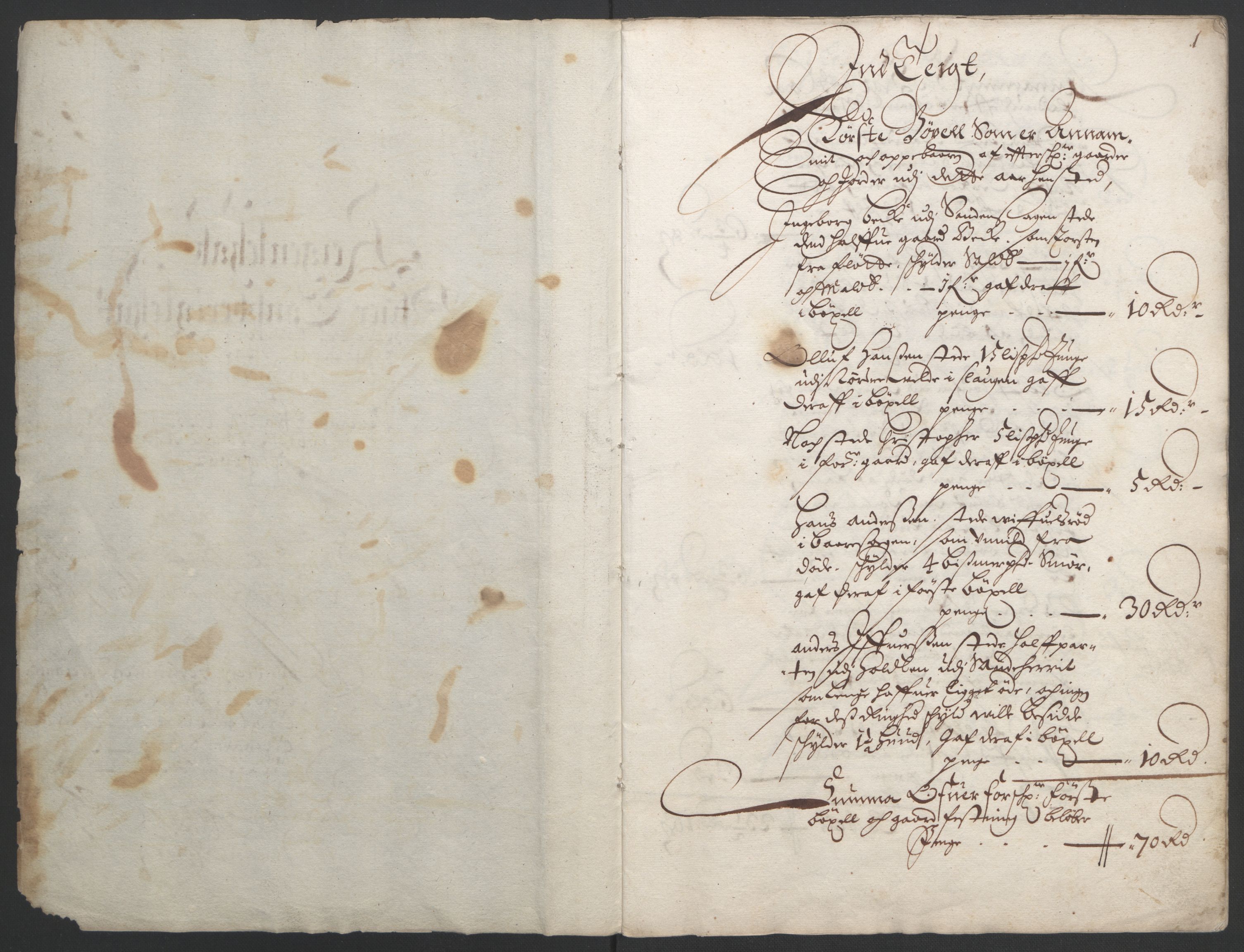Rentekammeret inntil 1814, Reviderte regnskaper, Fogderegnskap, AV/RA-EA-4092/R32/L1838: Fogderegnskap Jarlsberg grevskap, 1661-1663, p. 4