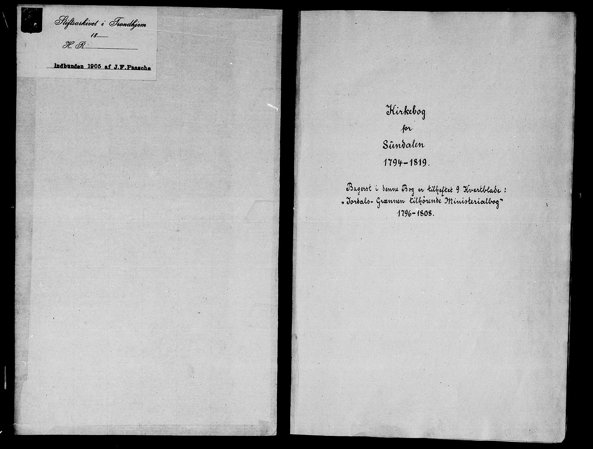 Ministerialprotokoller, klokkerbøker og fødselsregistre - Møre og Romsdal, SAT/A-1454/590/L1008: Parish register (official) no. 590A02, 1794-1820