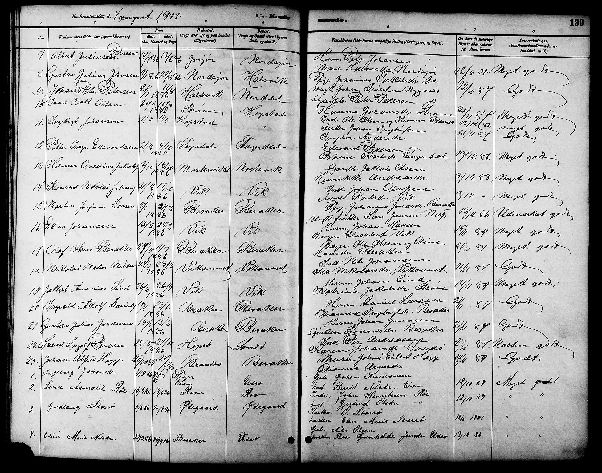Ministerialprotokoller, klokkerbøker og fødselsregistre - Sør-Trøndelag, SAT/A-1456/657/L0716: Parish register (copy) no. 657C03, 1889-1904, p. 139