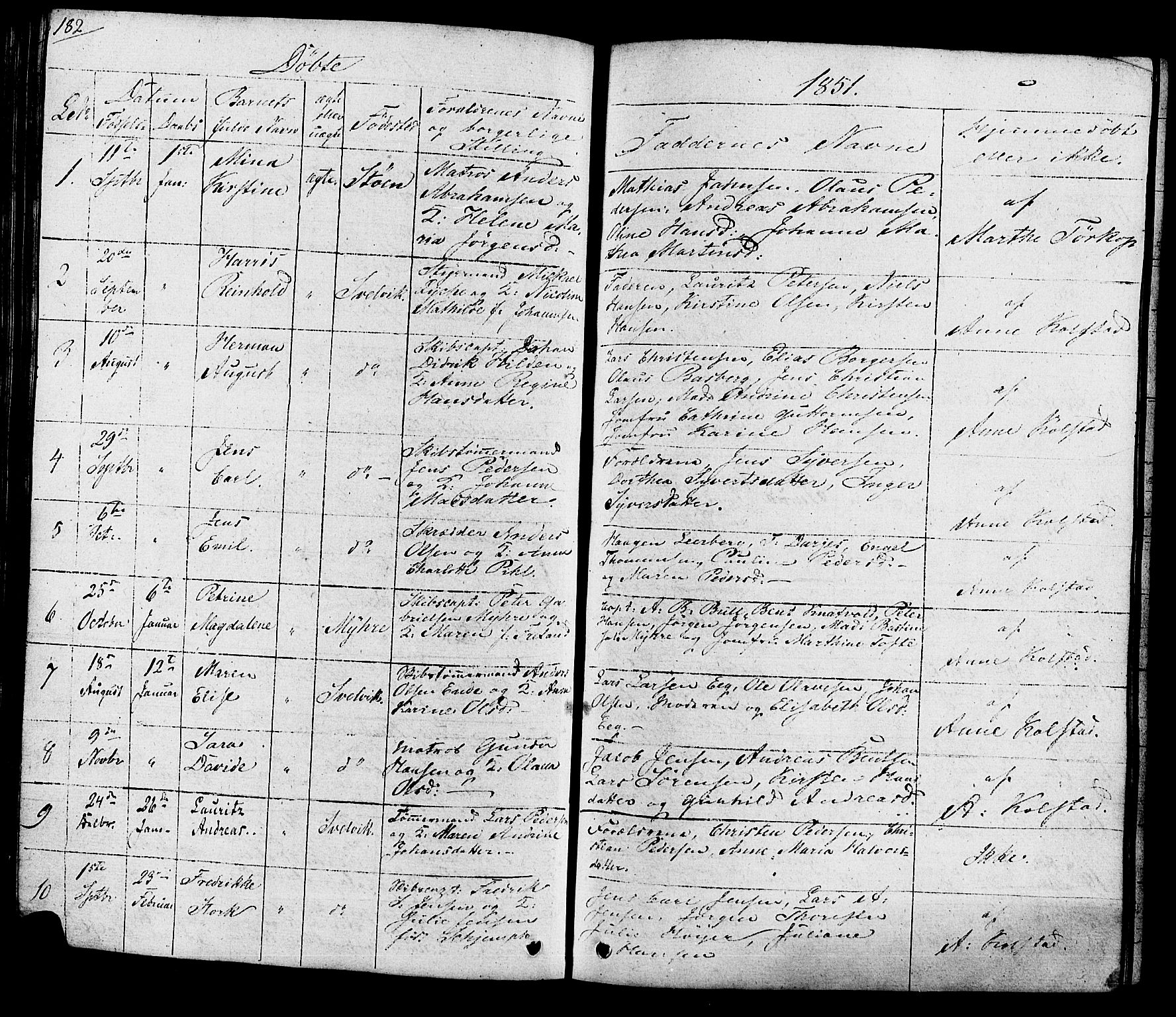 Hurum kirkebøker, SAKO/A-229/G/Ga/L0002: Parish register (copy) no. I 2, 1827-1857, p. 182