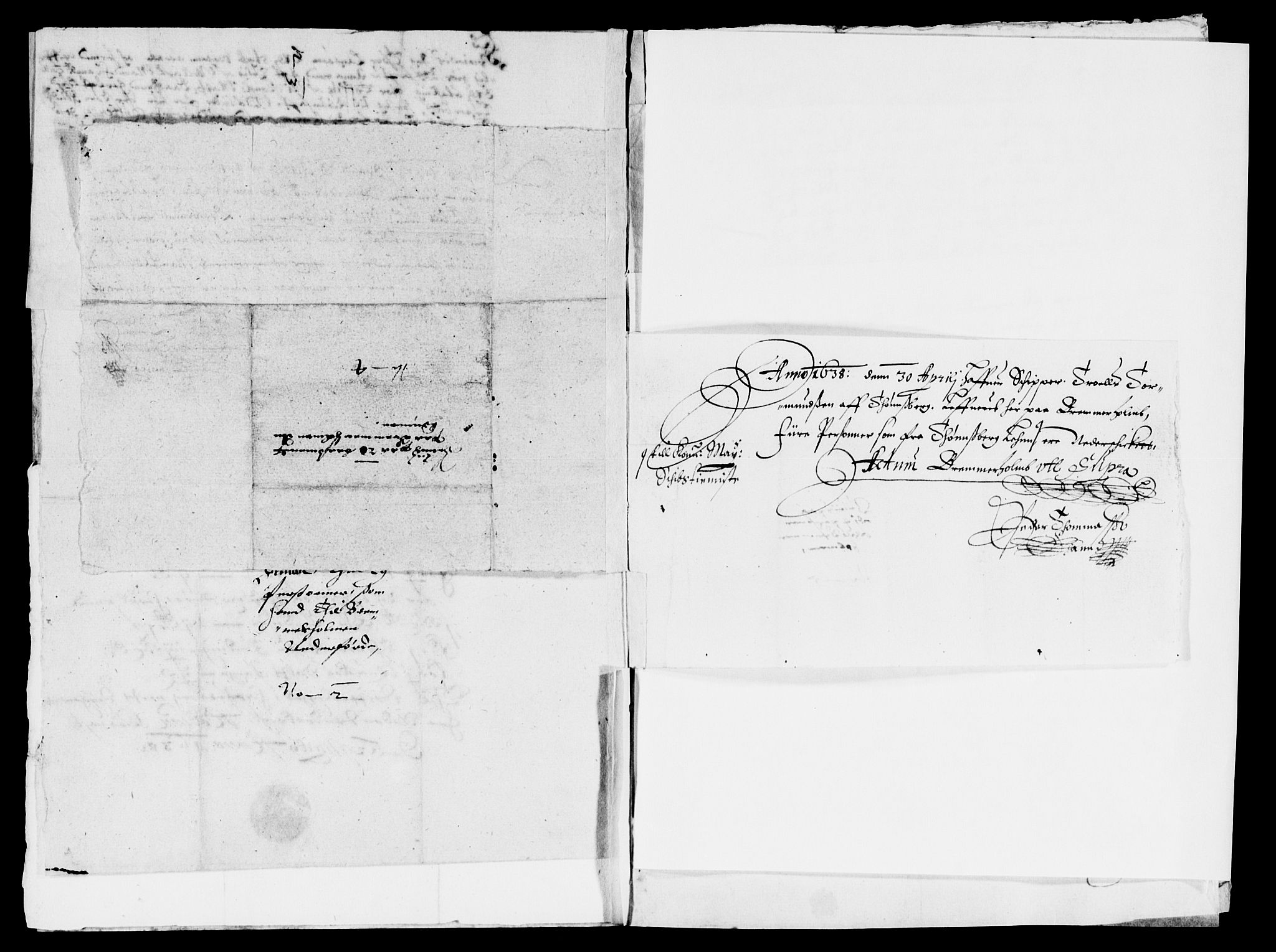 Rentekammeret inntil 1814, Reviderte regnskaper, Lensregnskaper, AV/RA-EA-5023/R/Rb/Rbo/L0017: Tønsberg len, 1636-1638