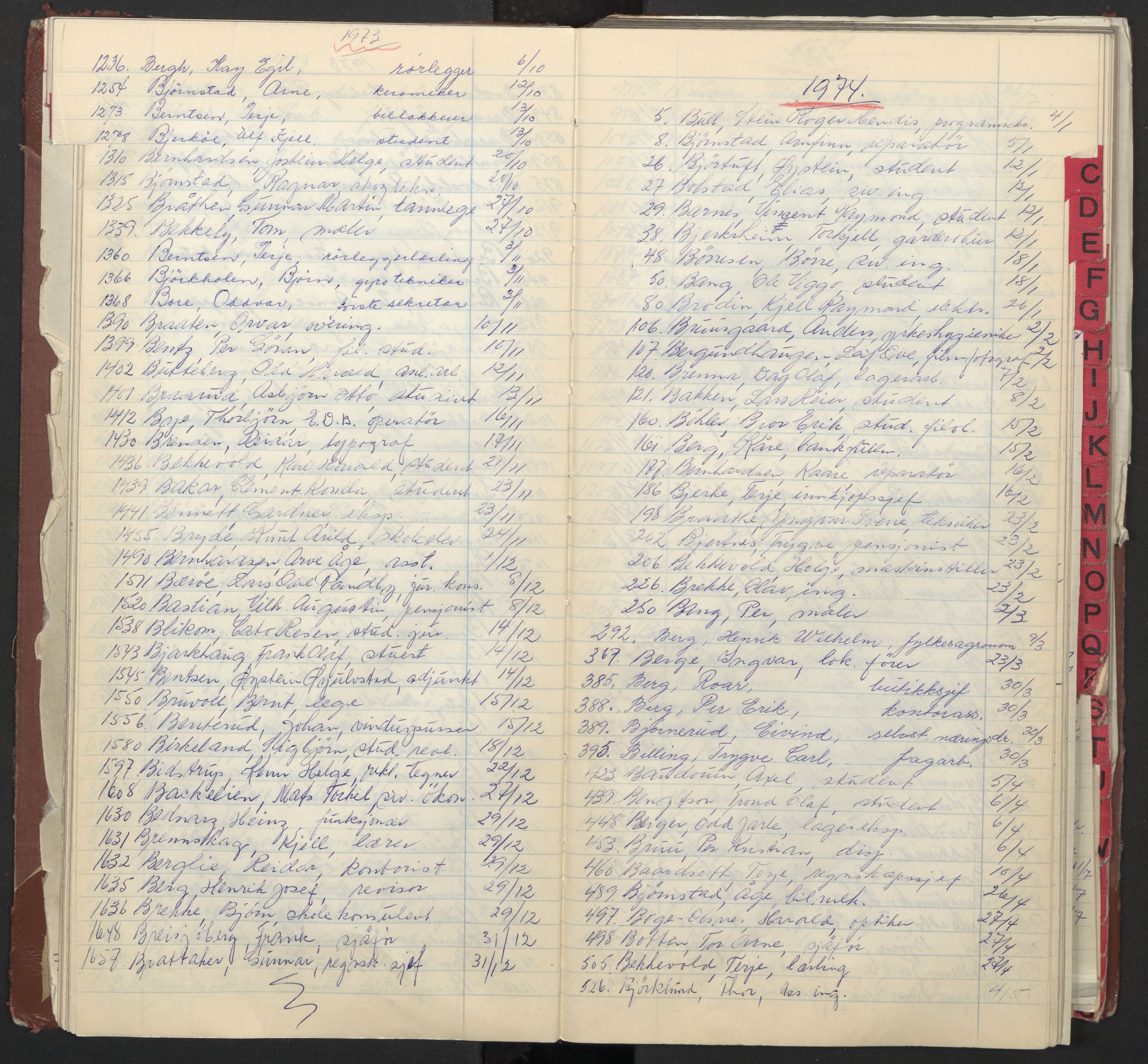 Oslo byfogd avd. I, AV/SAO-A-10220/L/La/L0012: Vigselsregister, 1969-1974, p. 24
