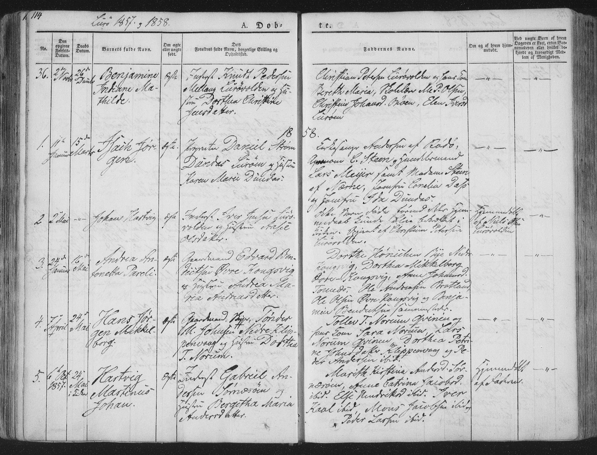 Ministerialprotokoller, klokkerbøker og fødselsregistre - Nordland, SAT/A-1459/839/L0565: Parish register (official) no. 839A02, 1825-1862, p. 114