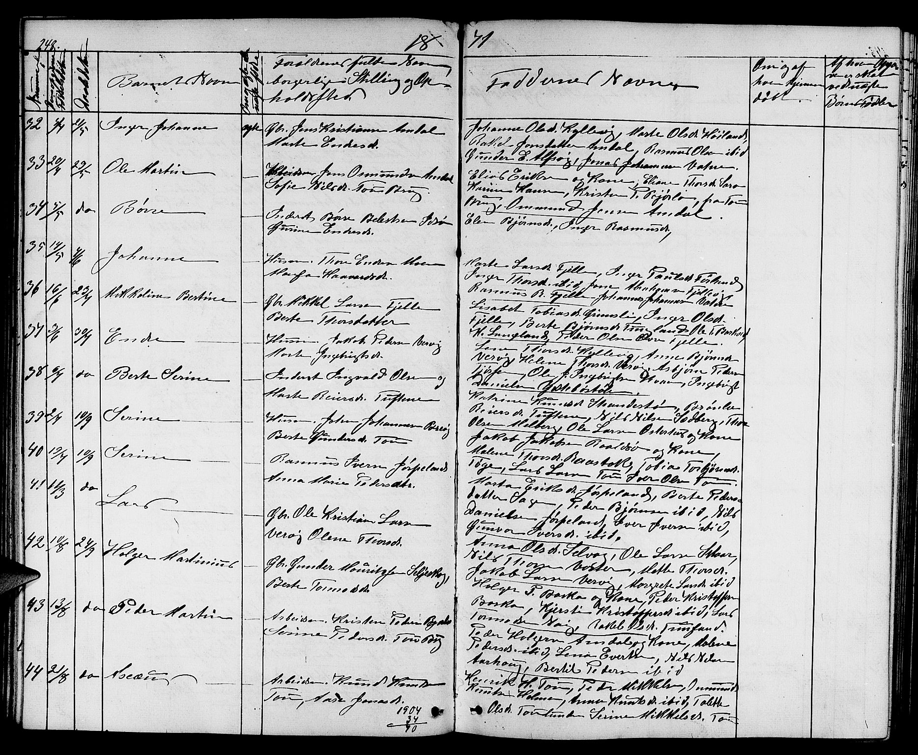 Strand sokneprestkontor, AV/SAST-A-101828/H/Ha/Hab/L0003: Parish register (copy) no. B 3, 1855-1881, p. 248