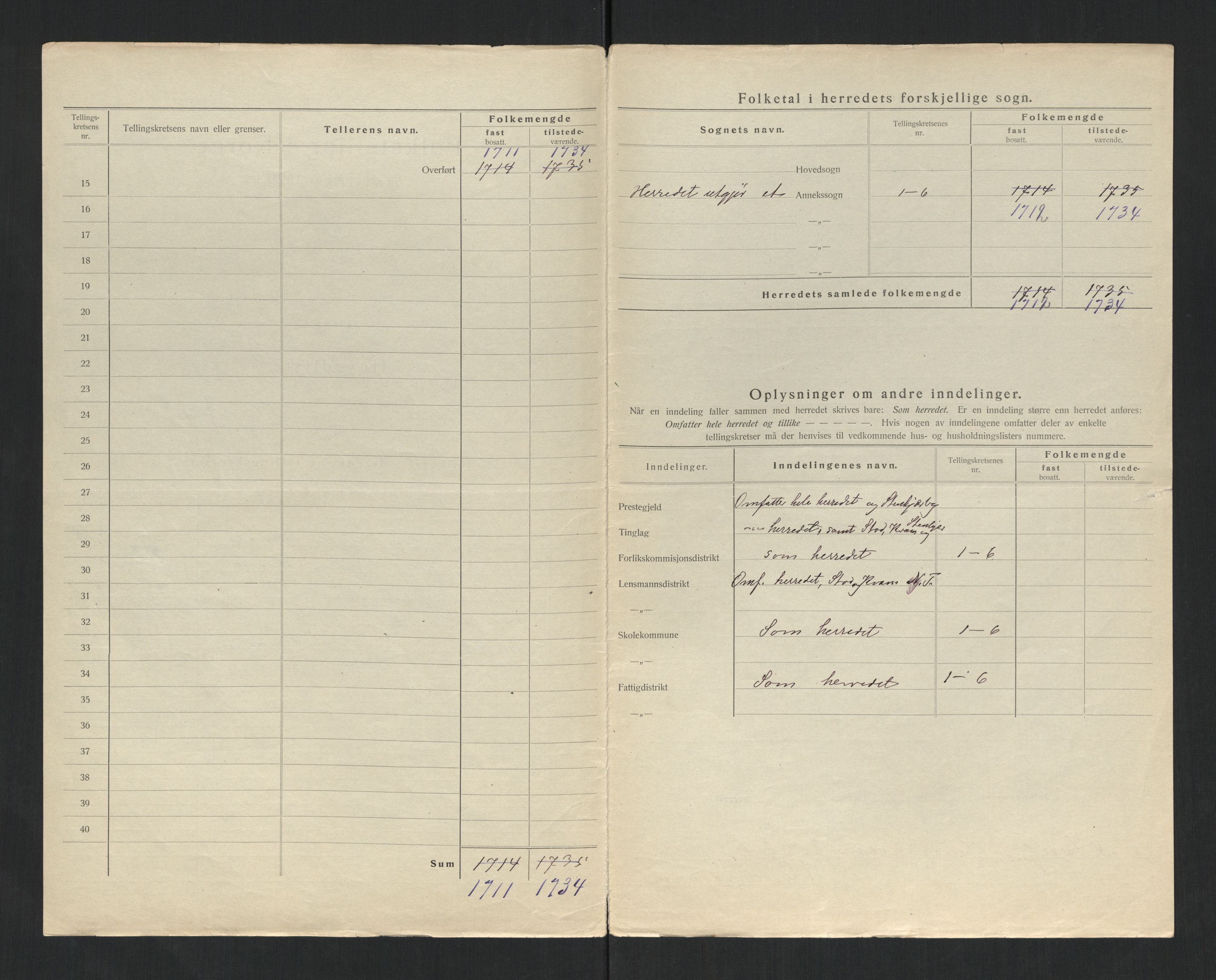 SAT, 1920 census for Egge, 1920, p. 12