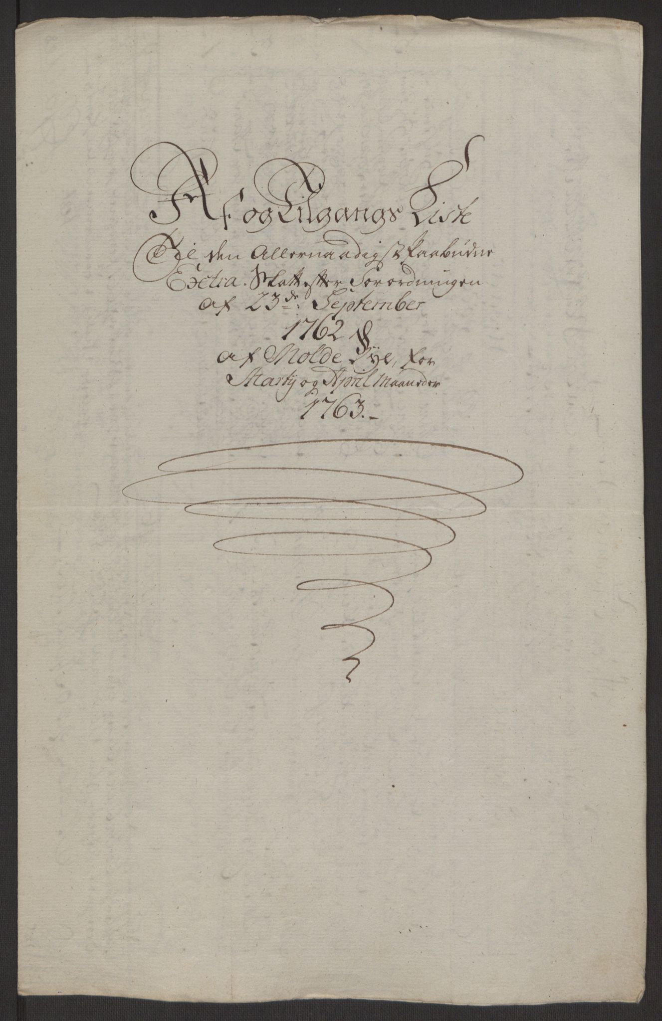 Rentekammeret inntil 1814, Reviderte regnskaper, Byregnskaper, AV/RA-EA-4066/R/Rq/L0487/0004: [Q1] Kontribusjonsregnskap / Ekstraskatt, 1762-1772, p. 43