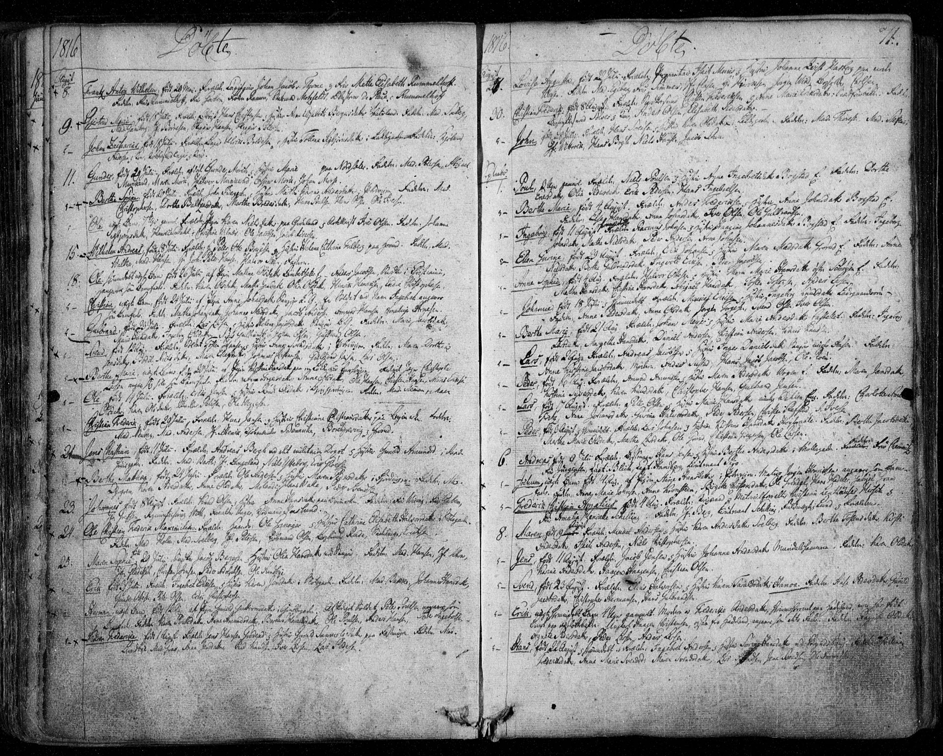 Aker prestekontor kirkebøker, SAO/A-10861/F/L0011: Parish register (official) no. 11, 1810-1819, p. 71