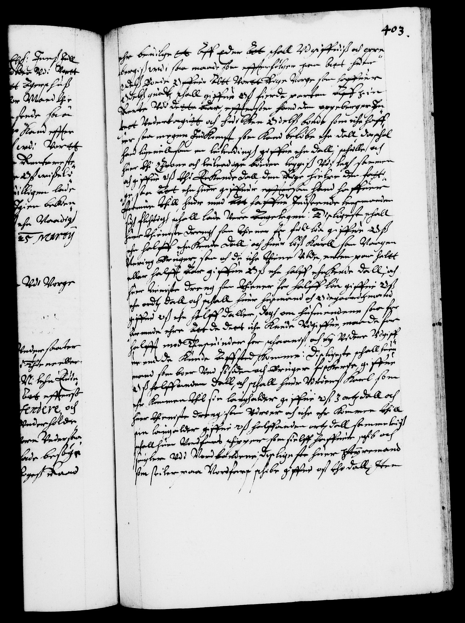 Danske Kanselli 1572-1799, AV/RA-EA-3023/F/Fc/Fca/Fcaa/L0004: Norske registre (mikrofilm), 1617-1630, p. 403a