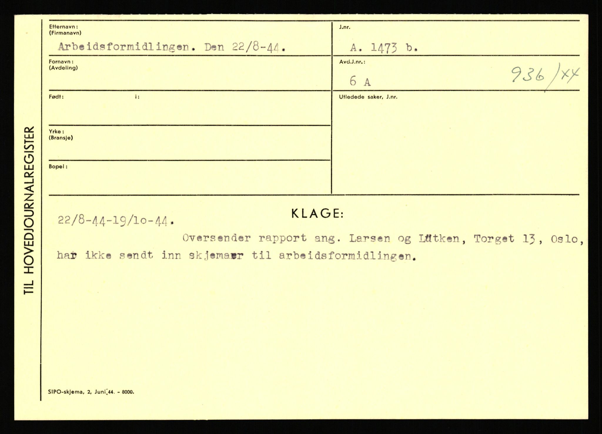 Statspolitiet - Hovedkontoret / Osloavdelingen, AV/RA-S-1329/C/Ca/L0001: Aabakken - Armann, 1943-1945, p. 4794