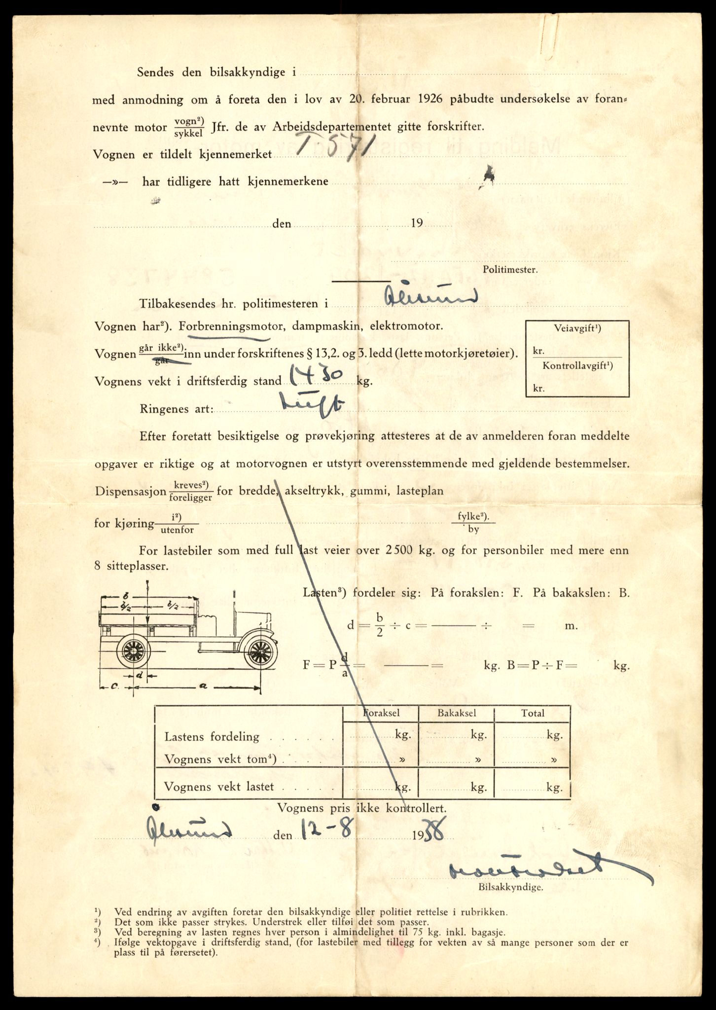 Møre og Romsdal vegkontor - Ålesund trafikkstasjon, AV/SAT-A-4099/F/Fe/L0019: Registreringskort for kjøretøy T 10228 - T 10350, 1927-1998, p. 2060